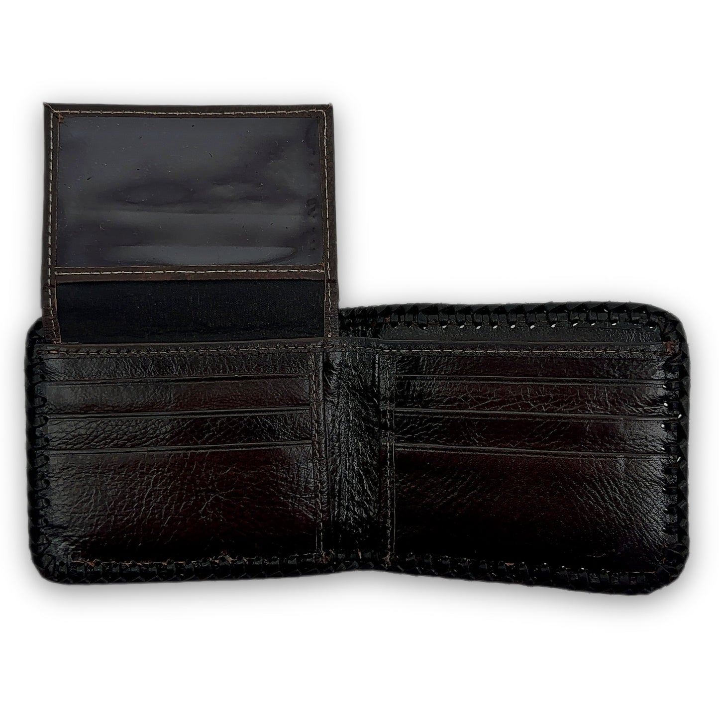 Cherry Wood Elephant Leather Wallet