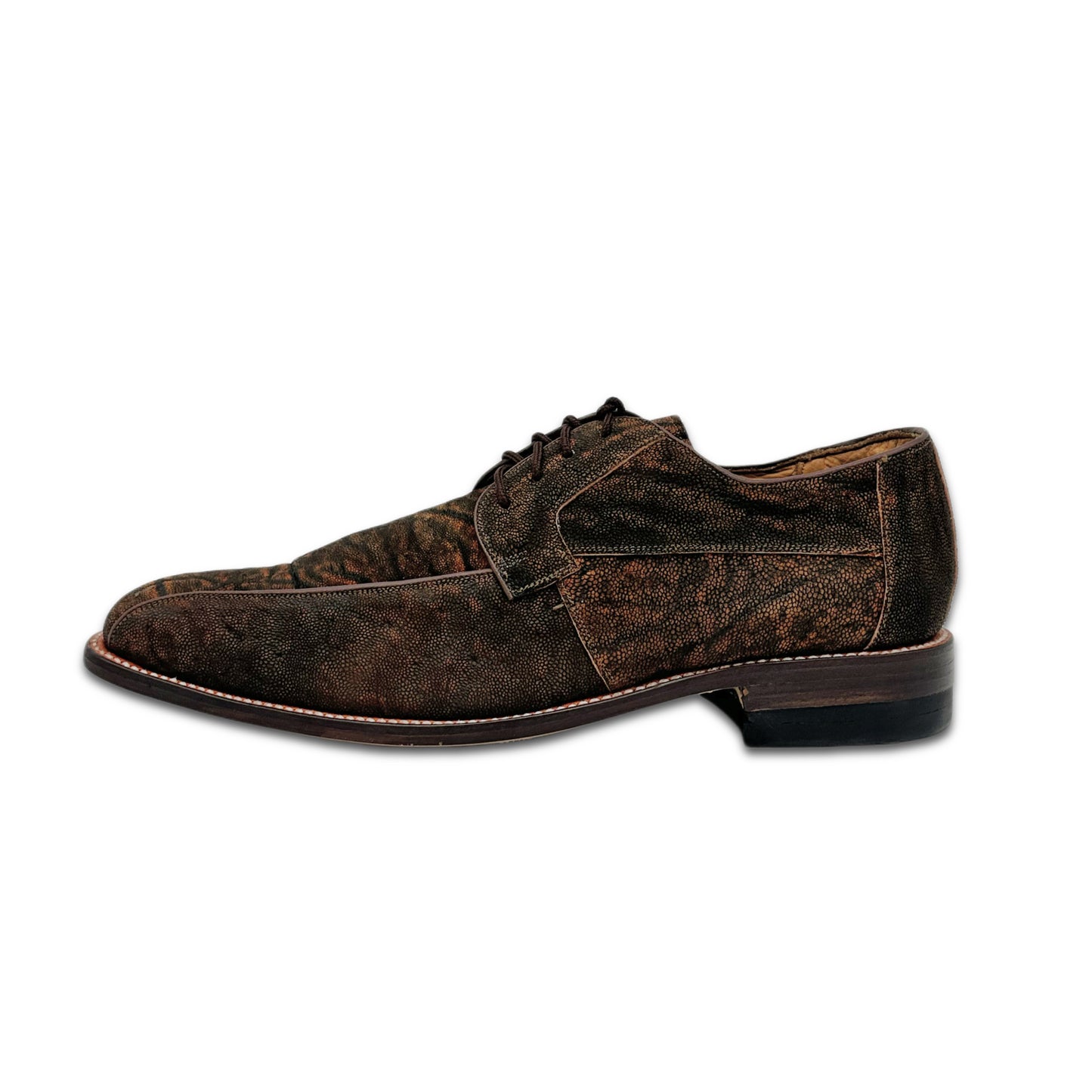 Draco Elephant Leather Lace-Up Dress Shoe