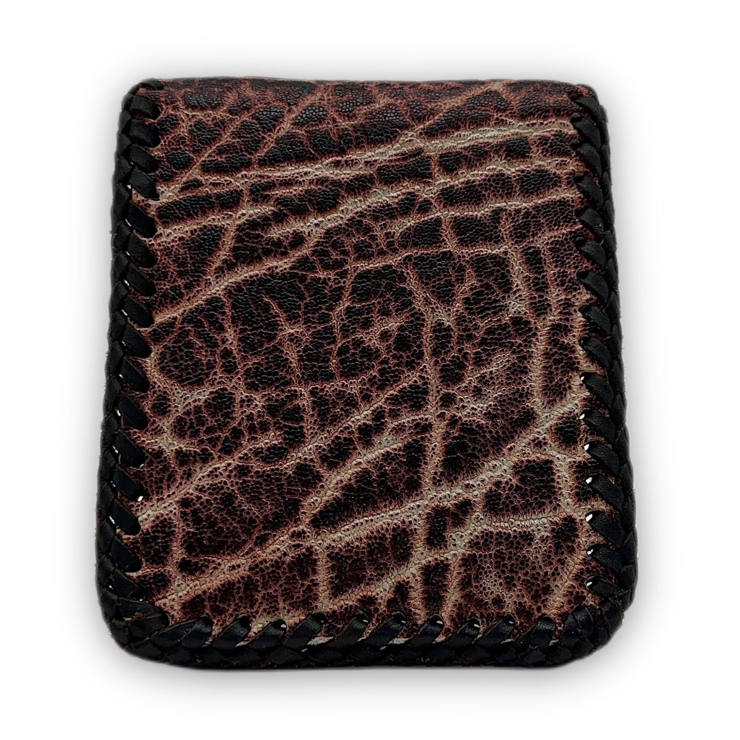 Cherry Wood Elephant Leather Wallet