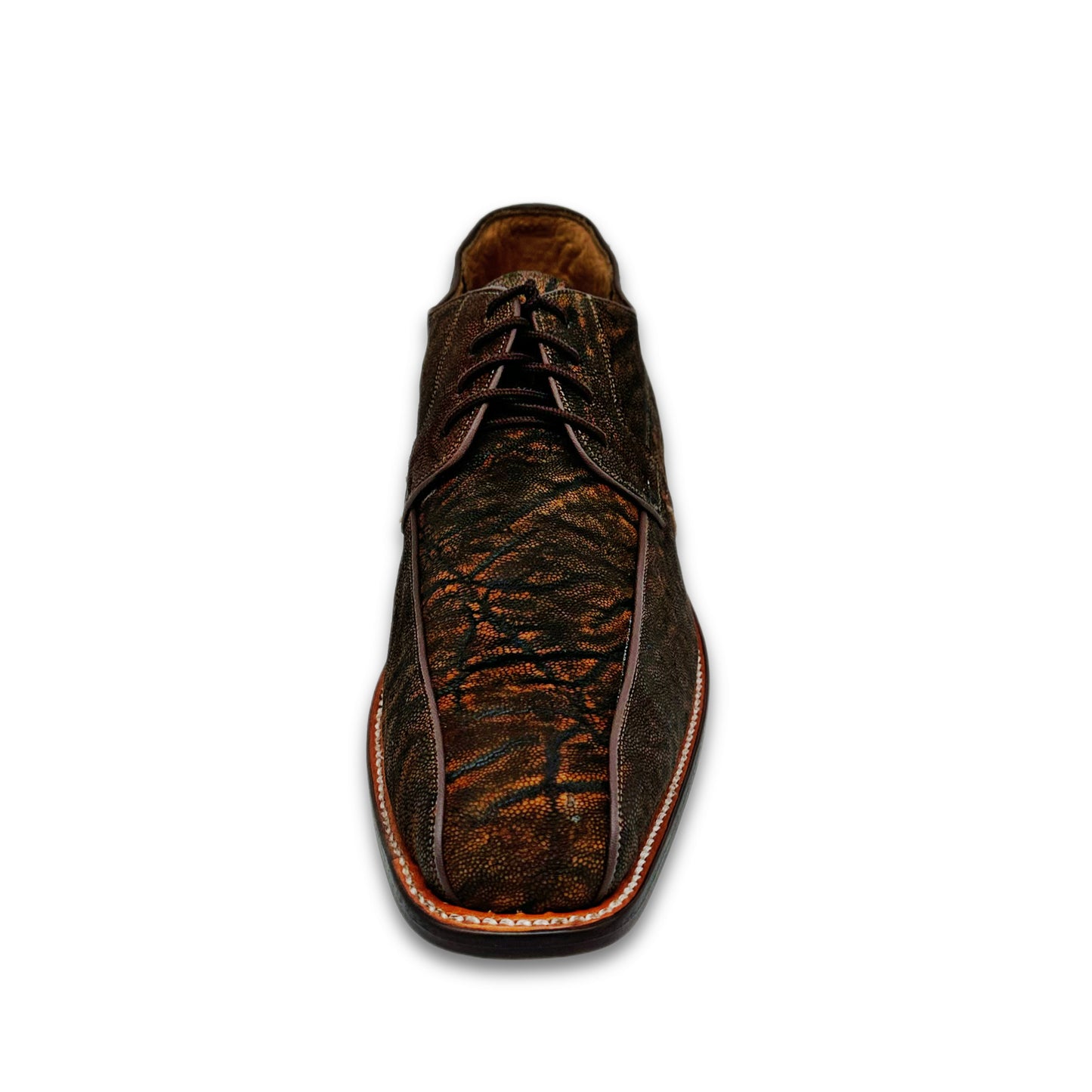 Draco Elephant Leather Lace-Up Dress Shoe