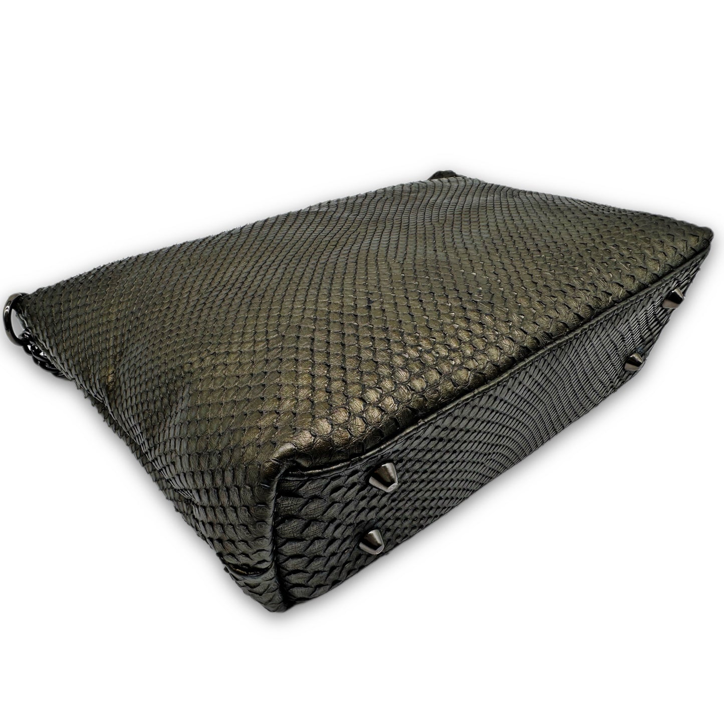 The Black Mamba Snakeskin Chain Purse