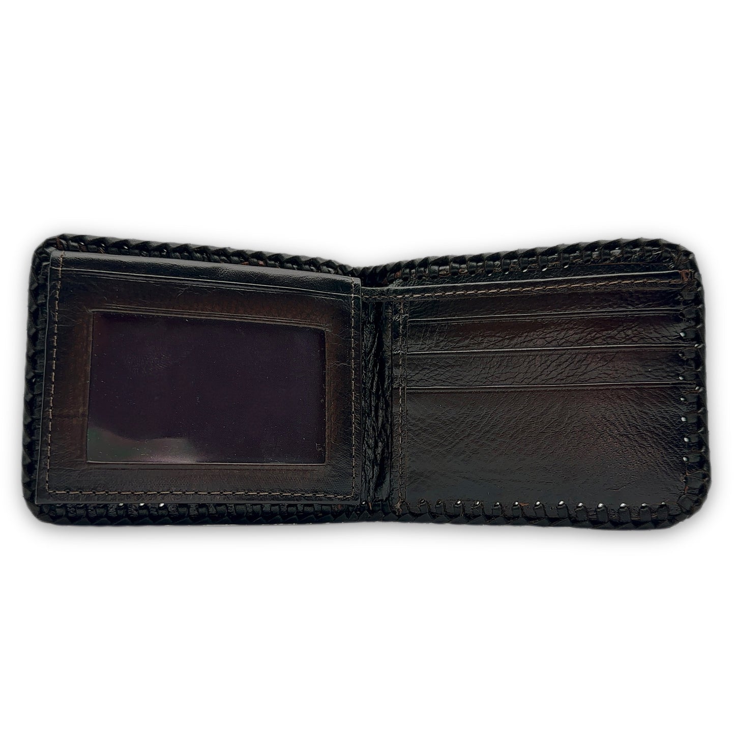 Cherry Wood Elephant Leather Wallet