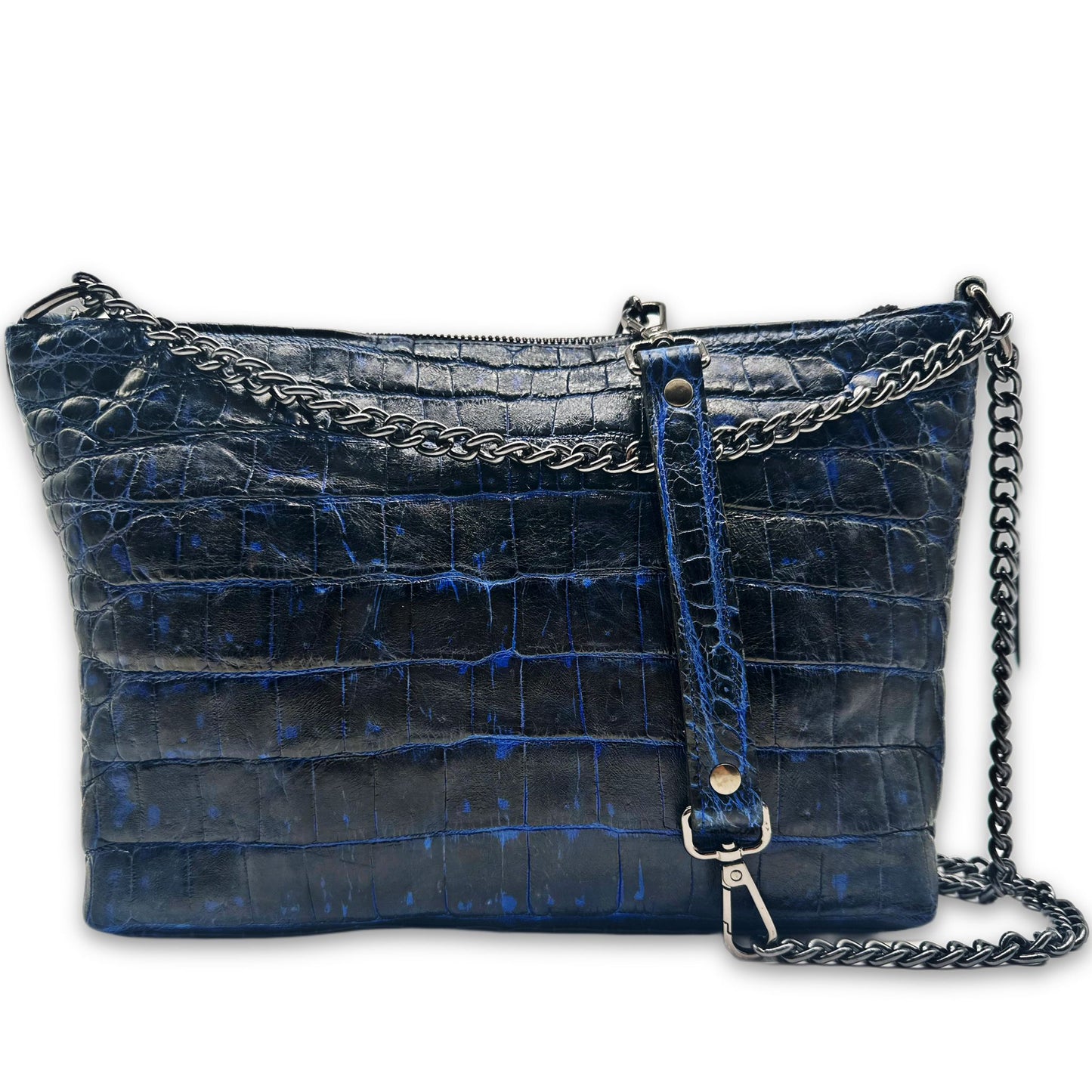 The Blue Lotus Alligator Purse