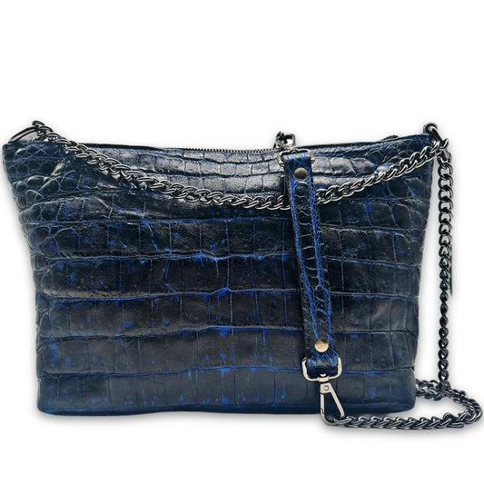 The Blue Lotus Alligator Purse