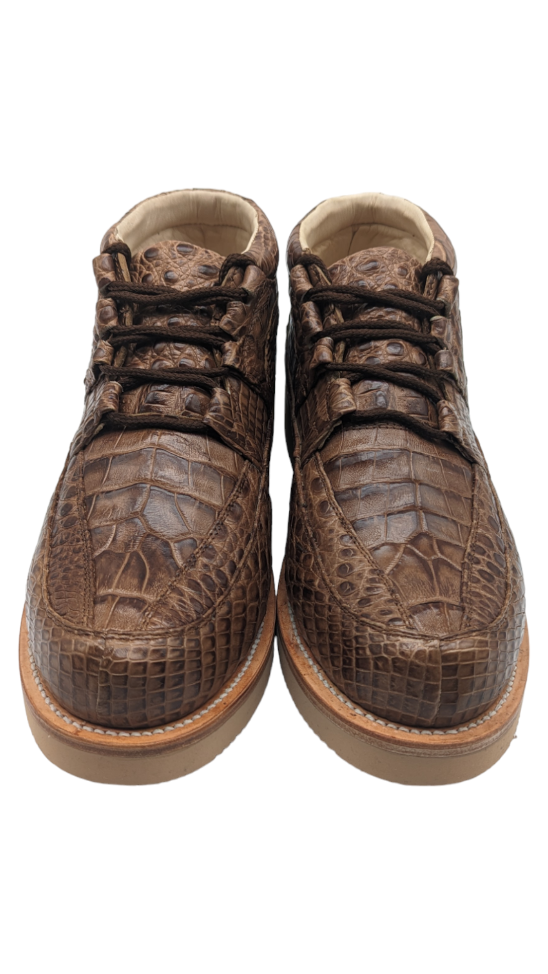 Men's Chestnut Alligator Goodyear Welt Sneaker Boots