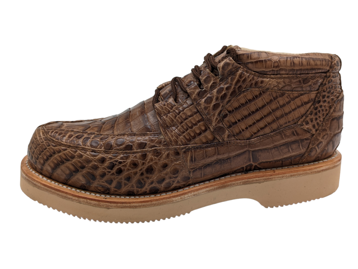 Men's Chestnut Alligator Goodyear Welt Sneaker Boots