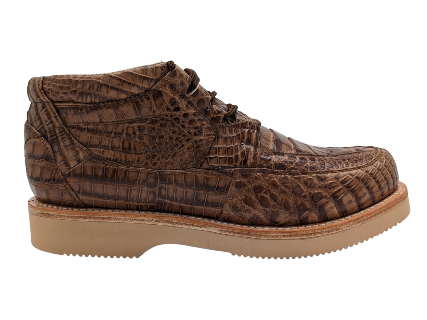 Men's Chestnut Alligator Goodyear Welt Sneaker Boots