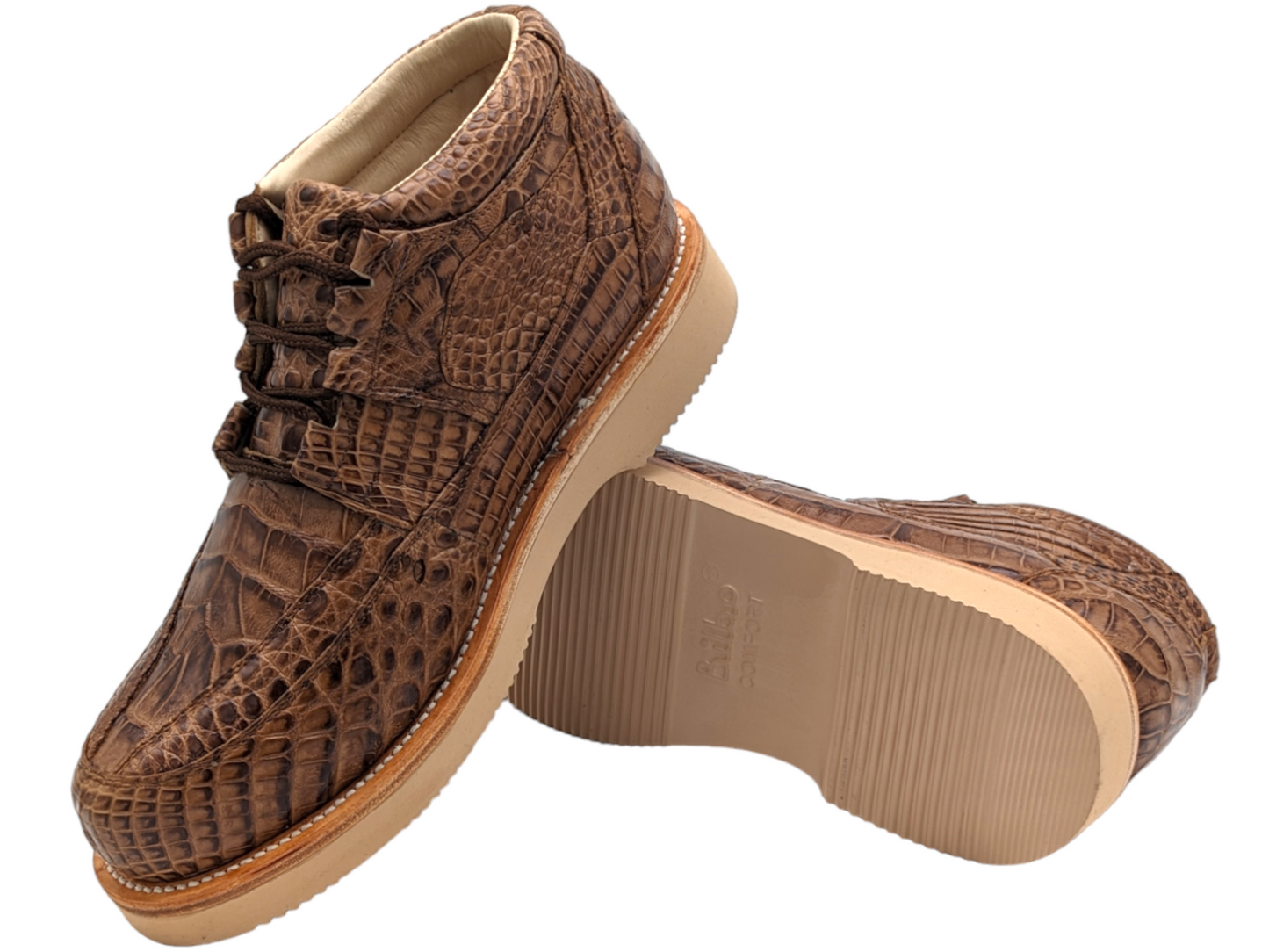 Men's Chestnut Alligator Goodyear Welt Sneaker Boots