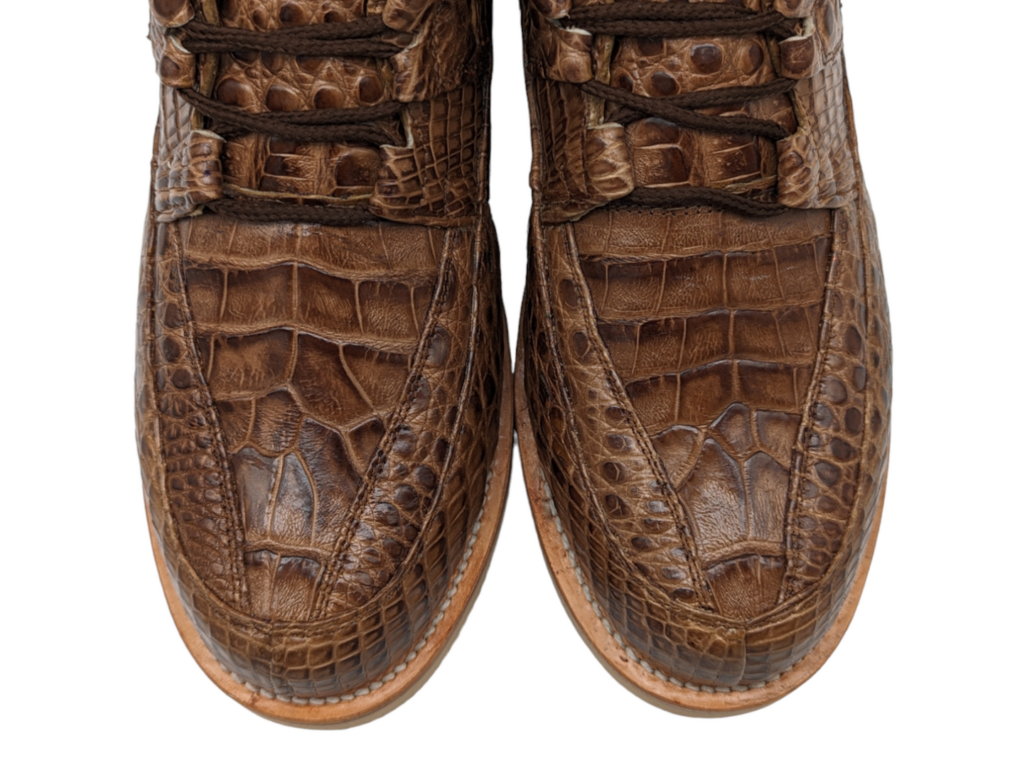 Men's Chestnut Alligator Goodyear Welt Sneaker Boots