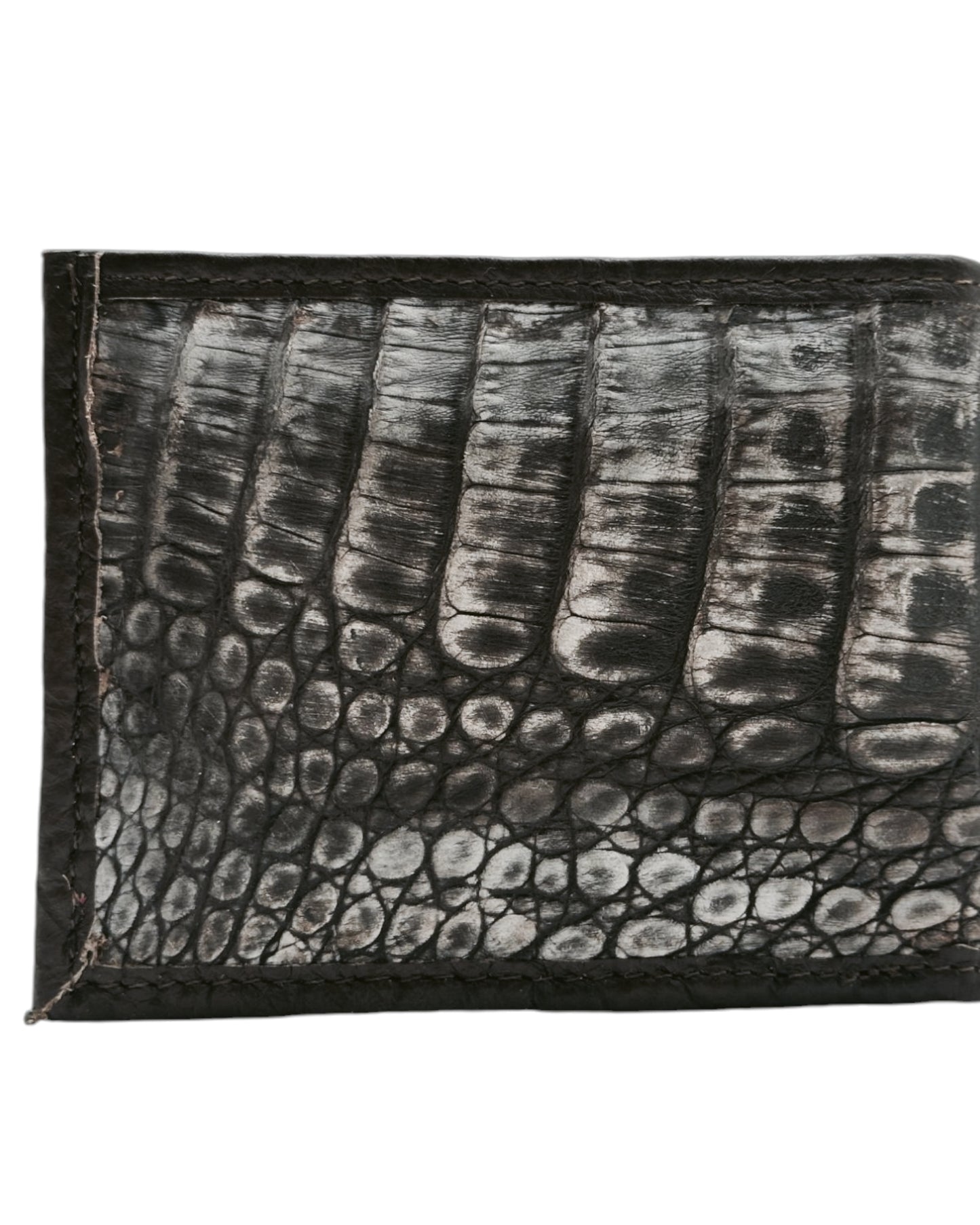 Nobuck Brown Alligator Wallet