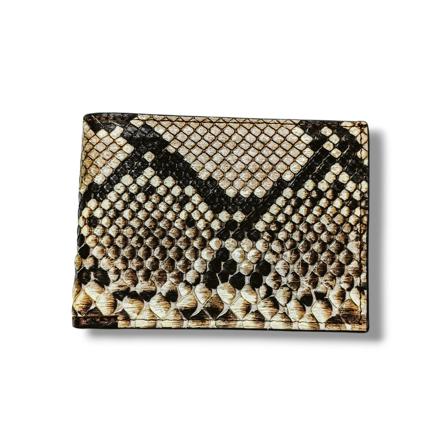 Natural Snakeskin Leather Western Wallet, Bifold Wallet, 6 card slot, Handmade Western Wallet, Cowboy Wallet