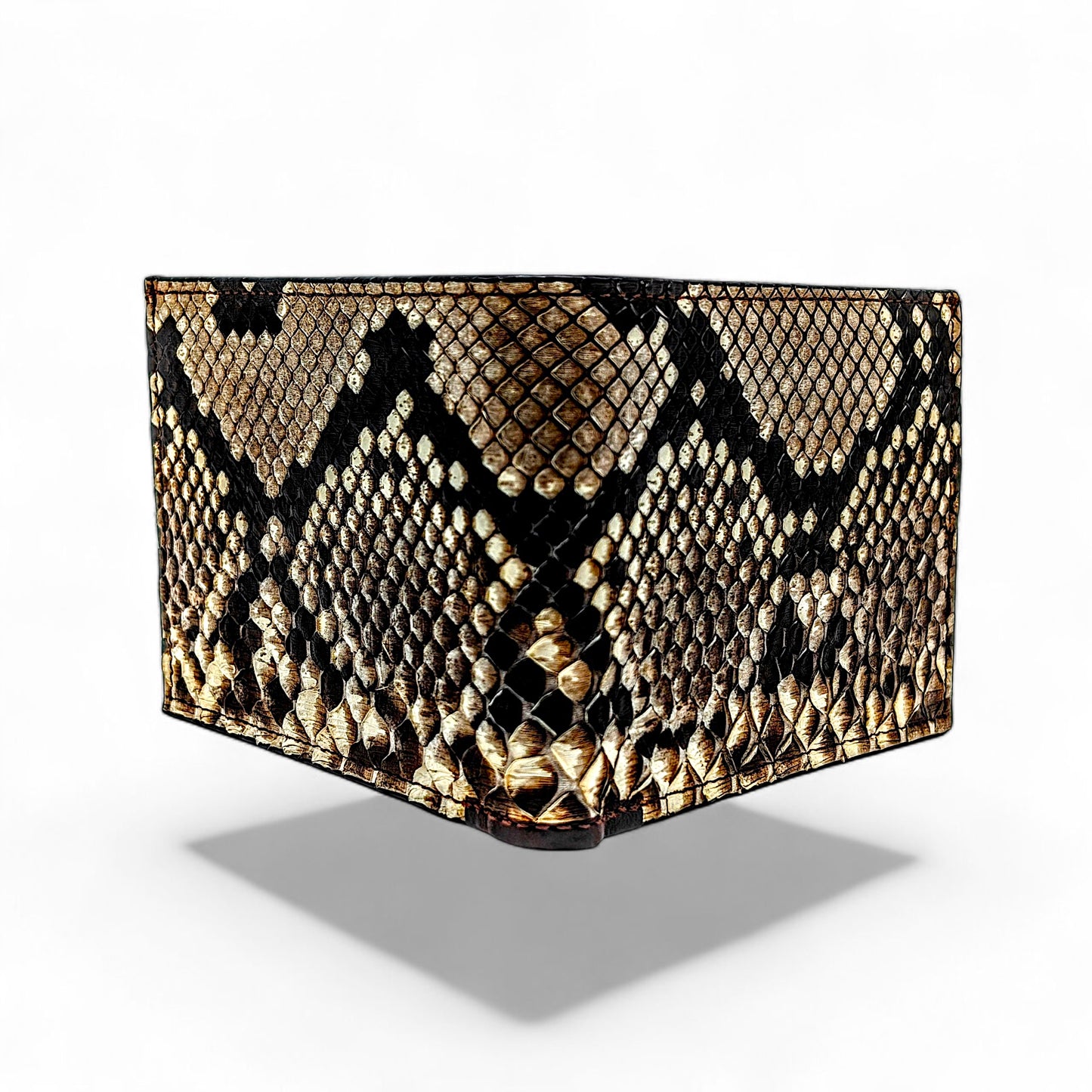 Natural Snakeskin Leather Western Wallet, Bifold Wallet, 6 card slot, Handmade Western Wallet, Cowboy Wallet
