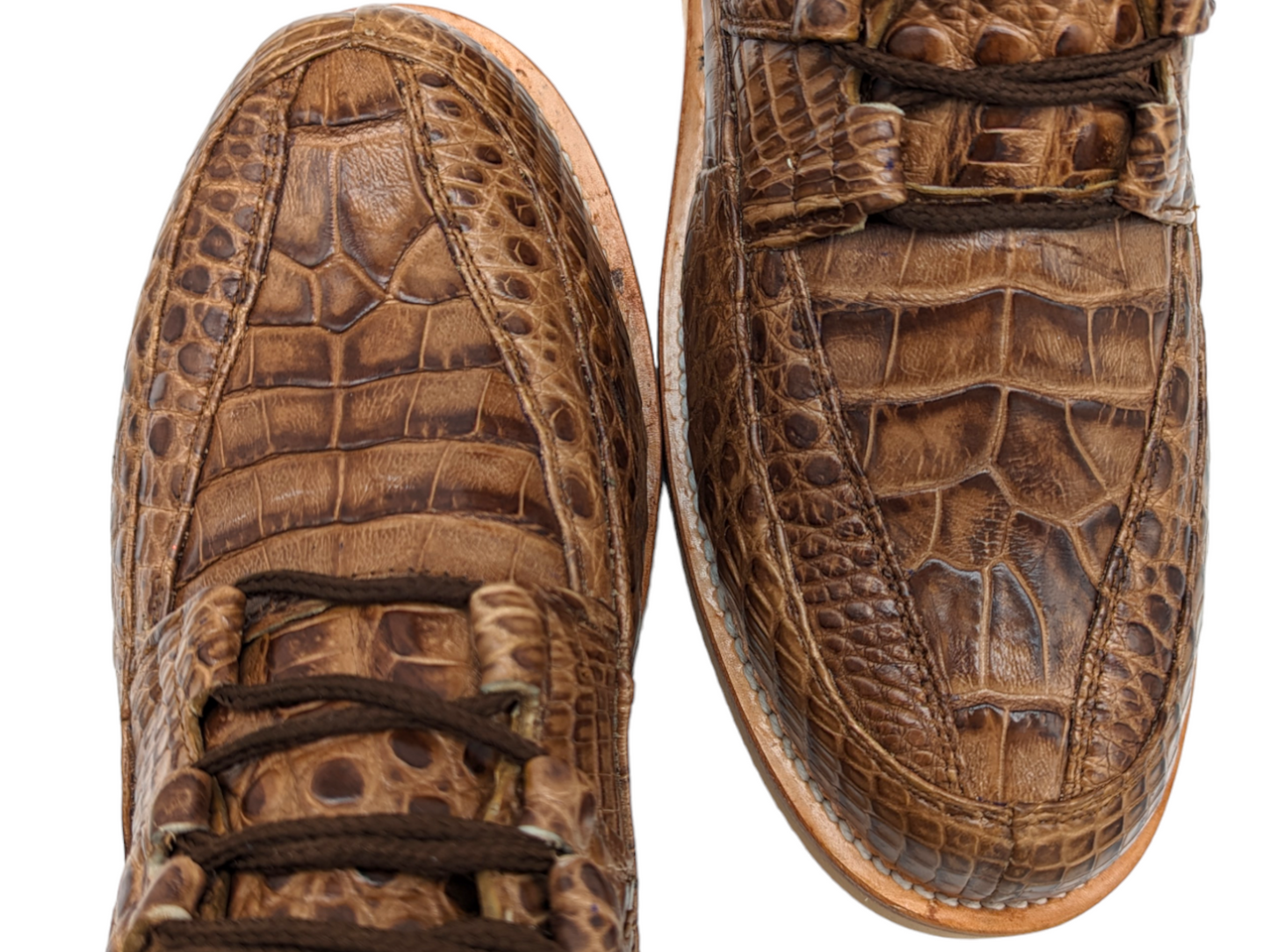 Men's Chestnut Alligator Goodyear Welt Sneaker Boots