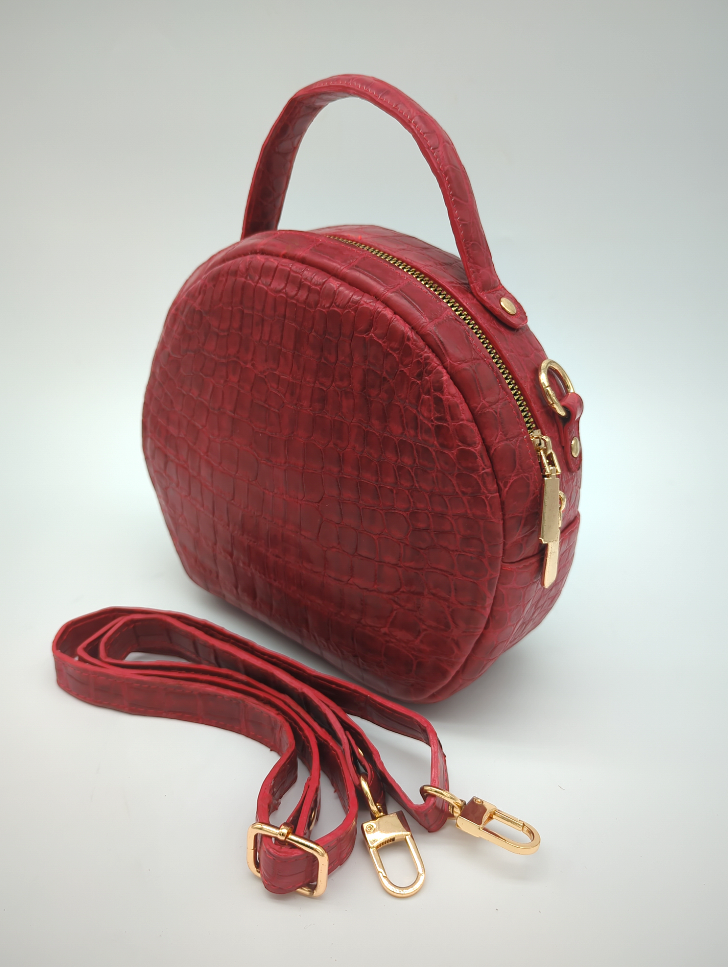 Red Scarlet Alligator Purse by Sobèk