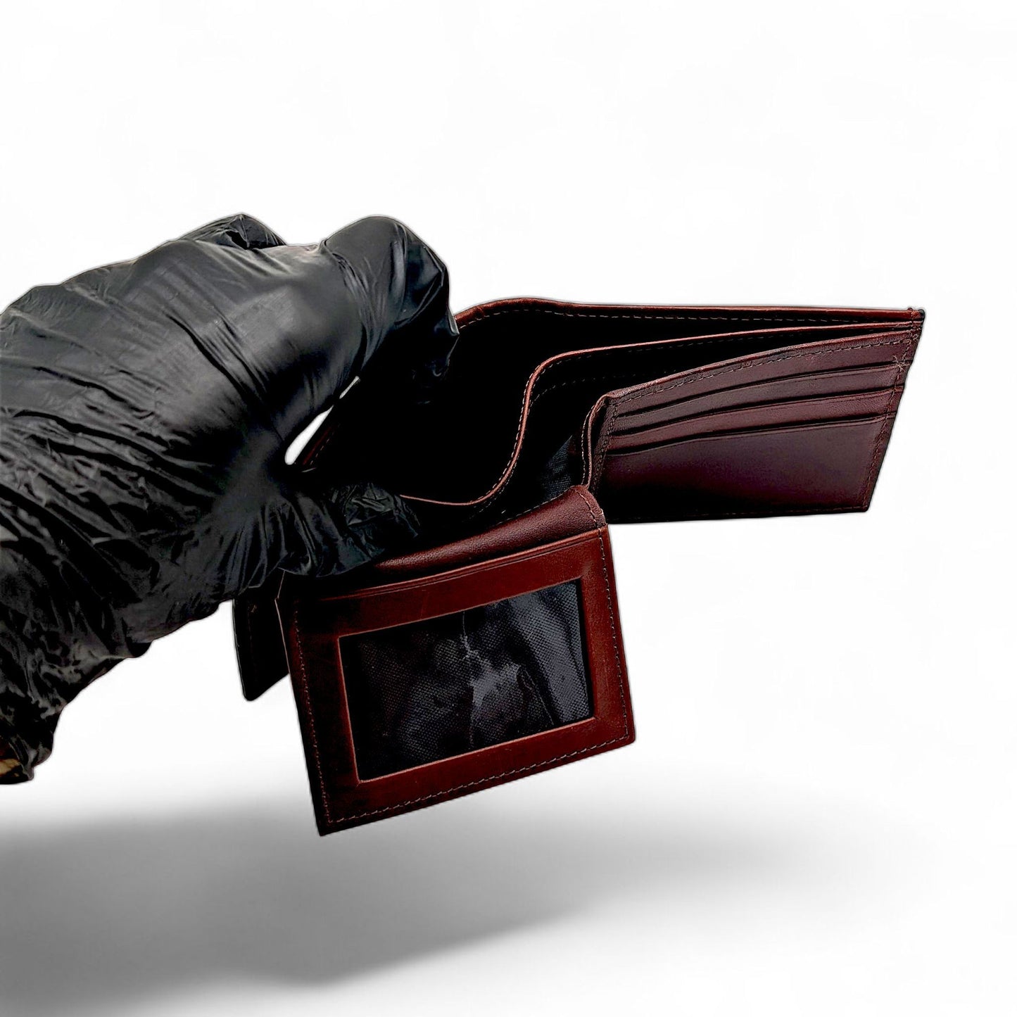 Genuine Ostrich Leather Wallet - Black Ostrich Wallet, Men's Bifold Wallet