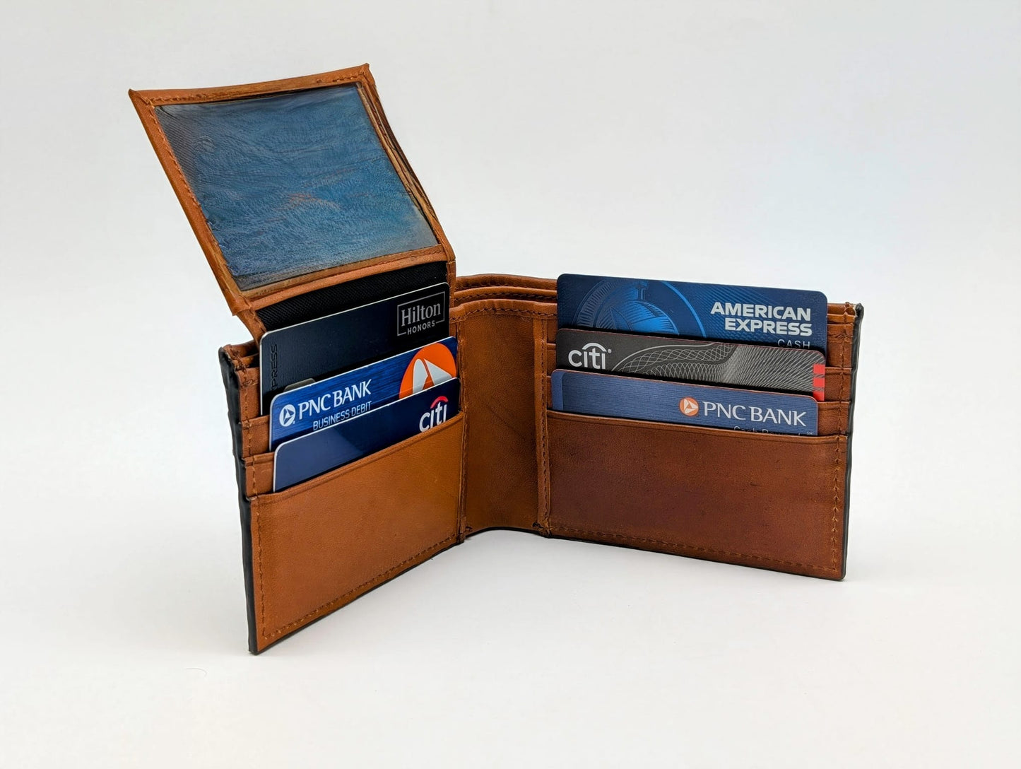 Genuine Ostrich Leather Bifold Wallet – Handmade Exotic Leather with ID Window & 6 Card Slots
