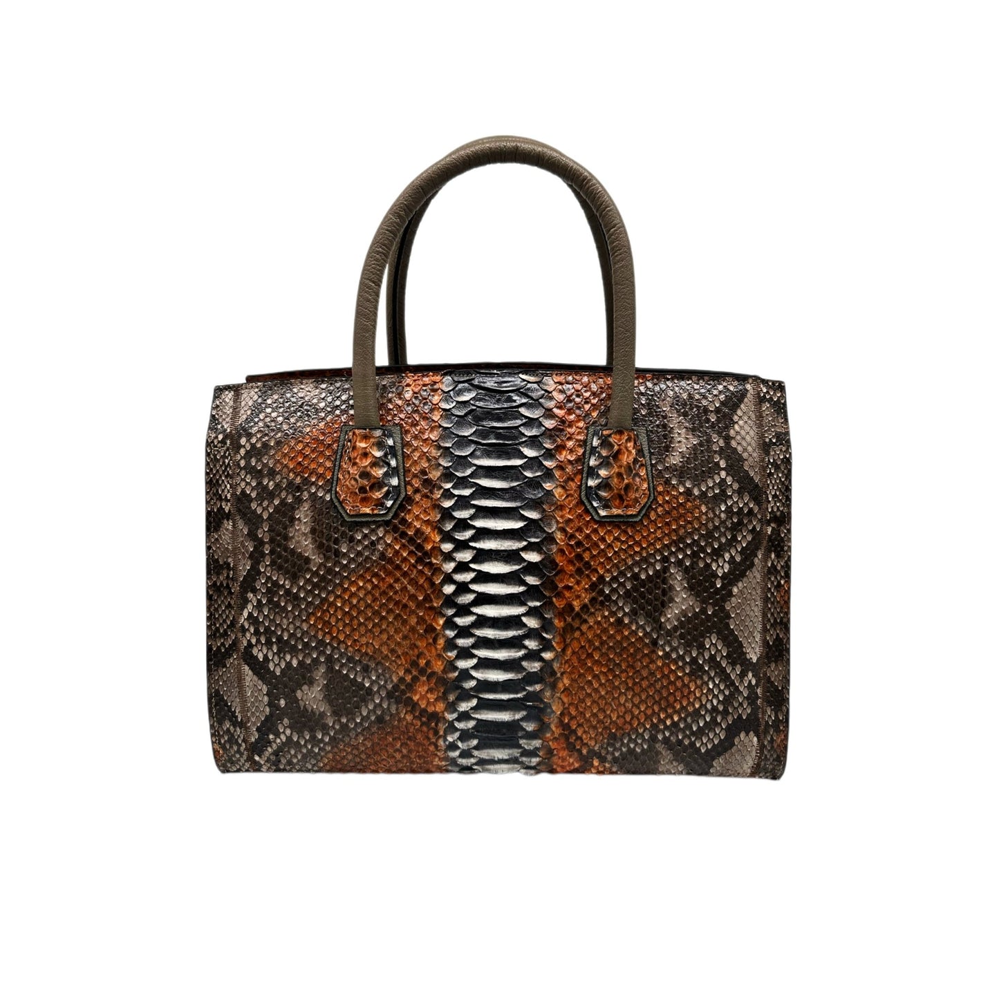Amber Glow Snakeskin Tote - Sobék