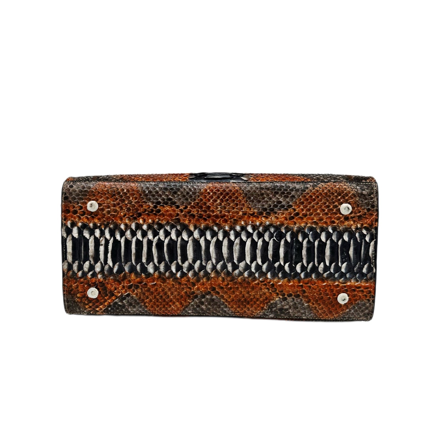 Amber Glow Snakeskin Tote - Sobék