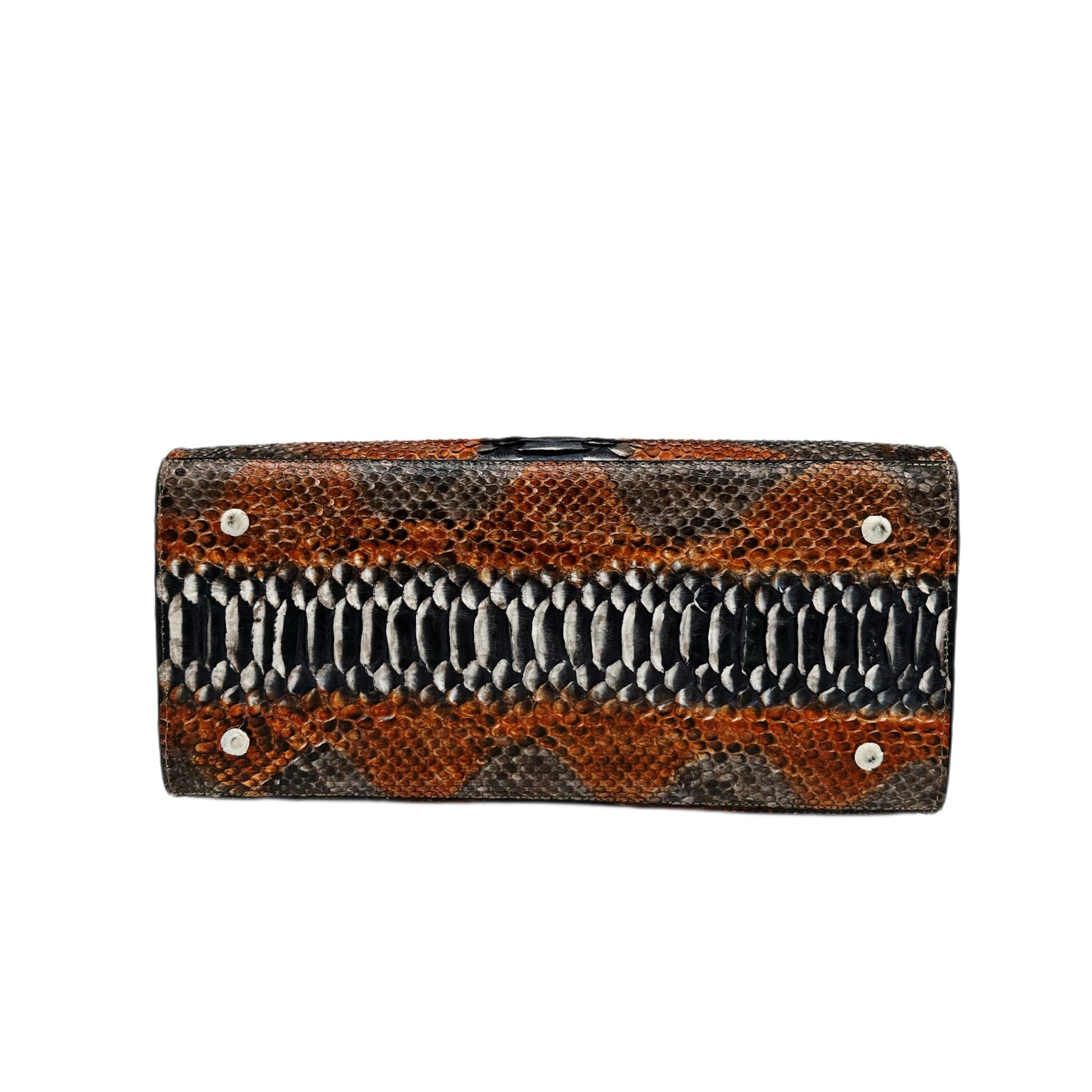 Amber Glow Snakeskin Tote - Sobék