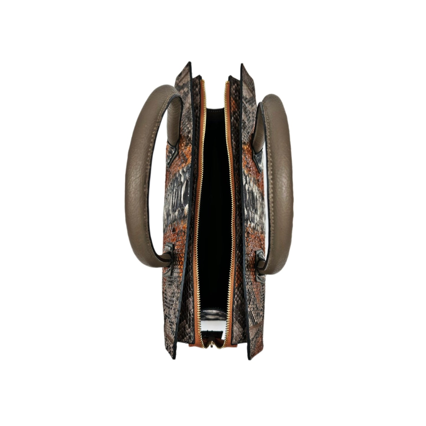 Amber Glow Snakeskin Tote - Sobék