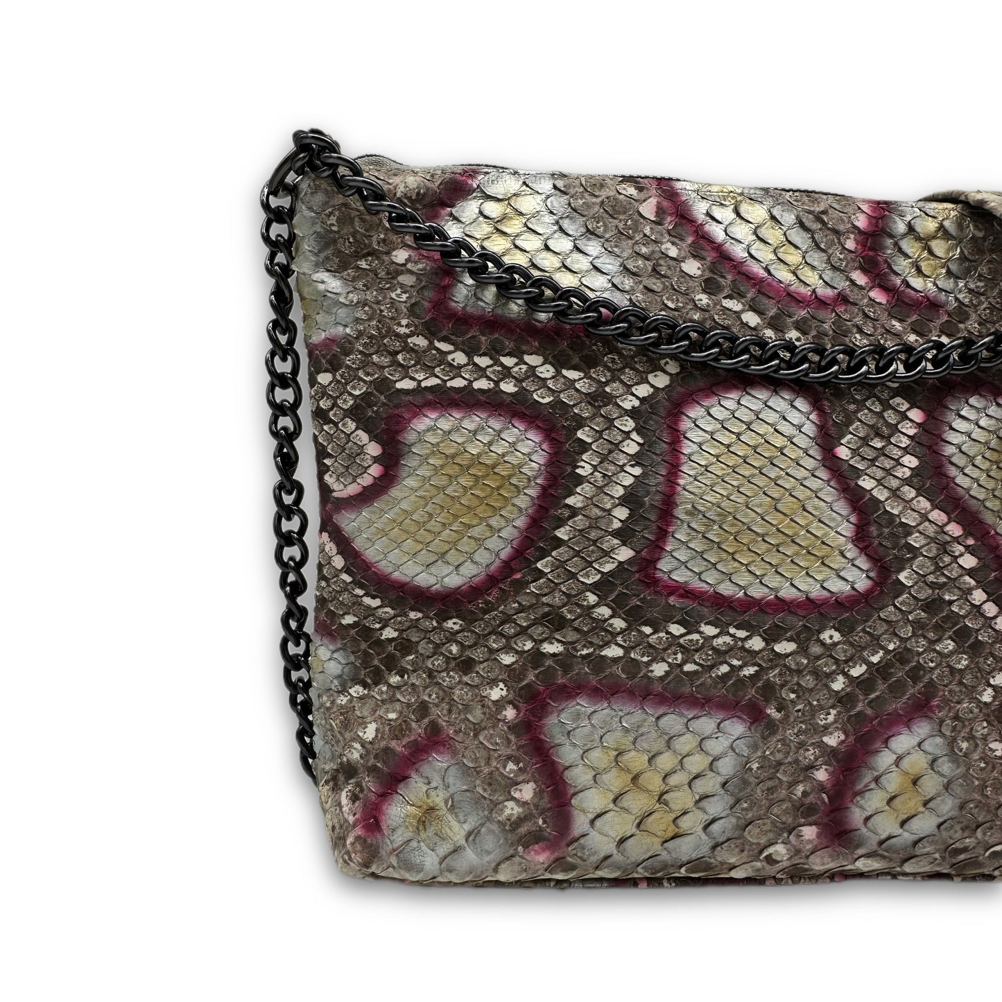 The Ambrosía Snakeskin Chain Purse