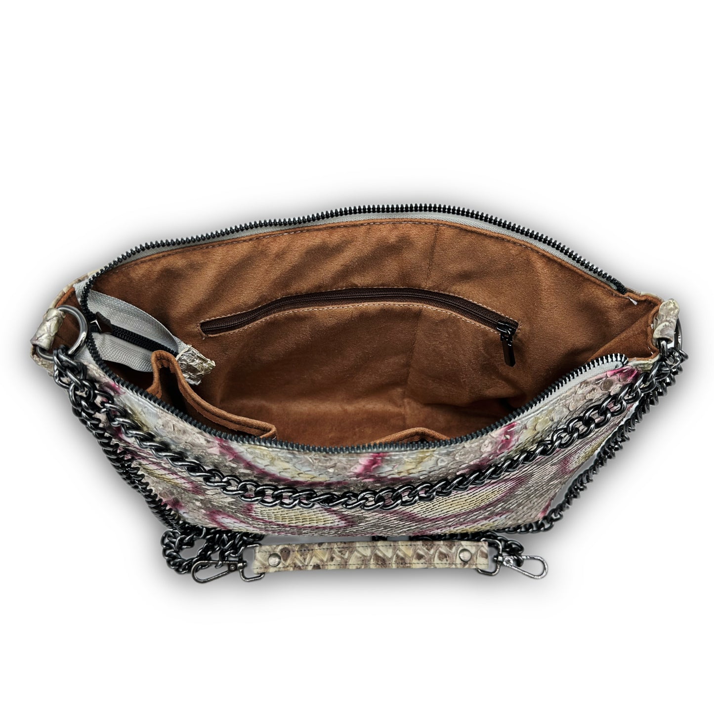 The Ambrosía Snakeskin Chain Purse