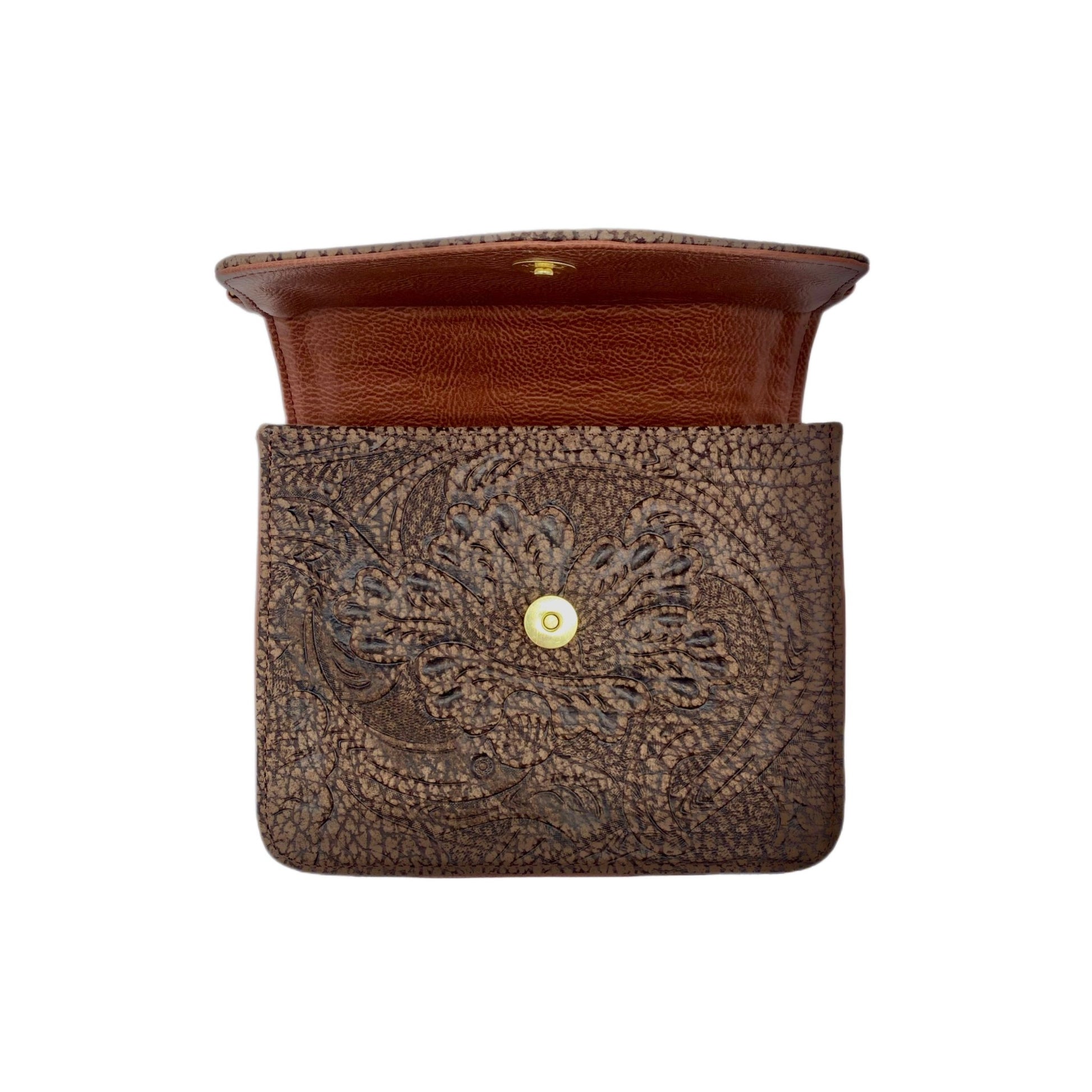 Artisanal Fiore Floral Leather Purse - Sobék