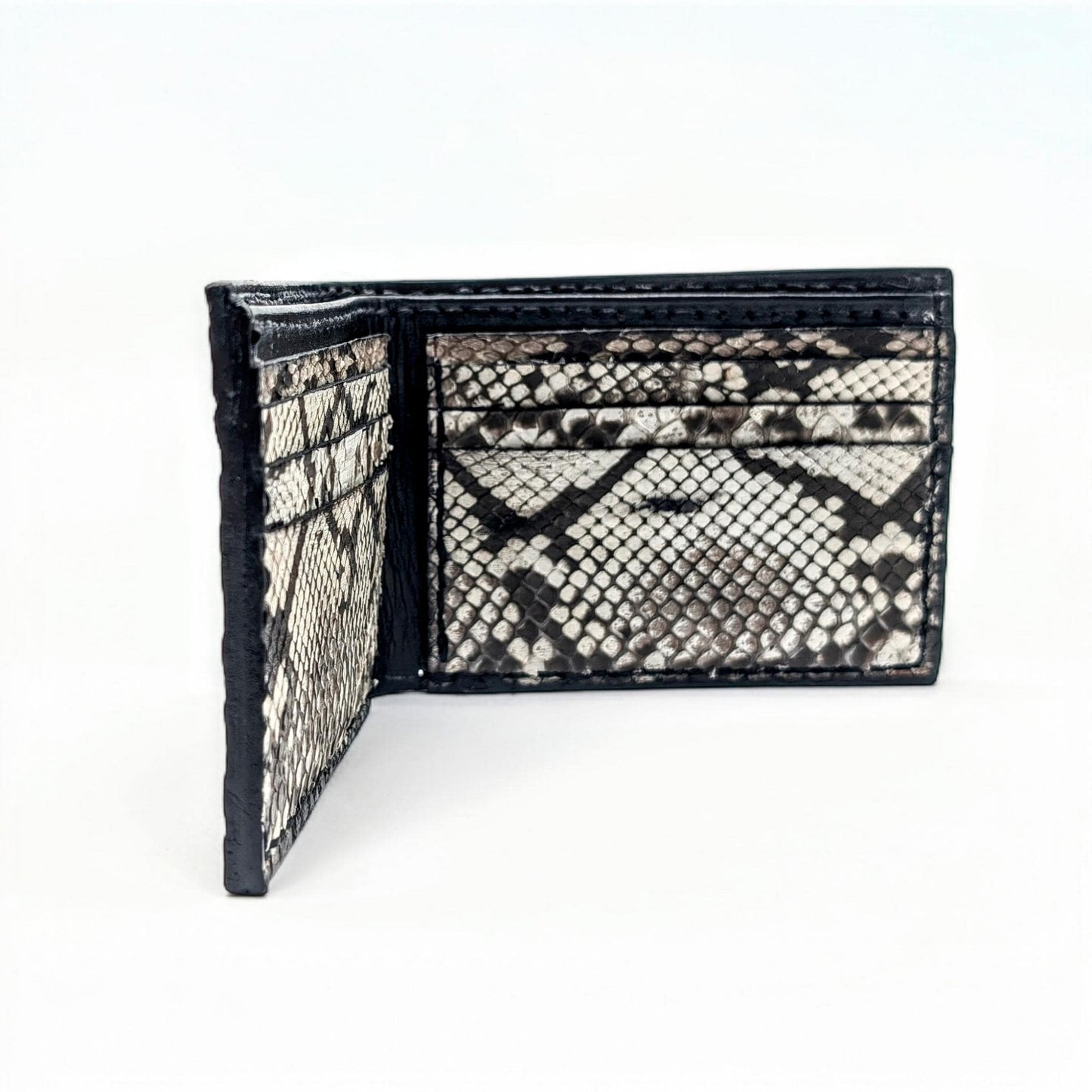 Men's Alligator Snakeskin Leather Slim Profile Wallet, Billfold Wallet, 6 card slot, Handmade Western Wallet, Wallet for Men, Gift for him