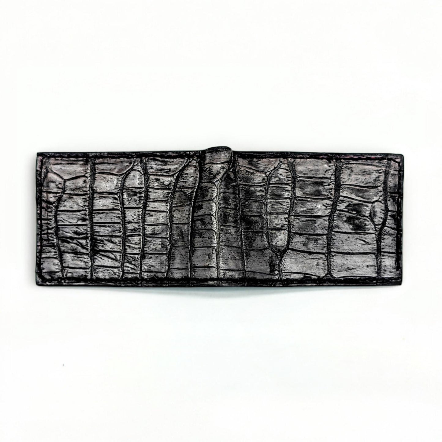 Men's Alligator Leather Wallet | Gift for him| Billfold Wallet | 6 card slot | Handmade Western Wallet | Cowboy Wallet| Sobek Leather