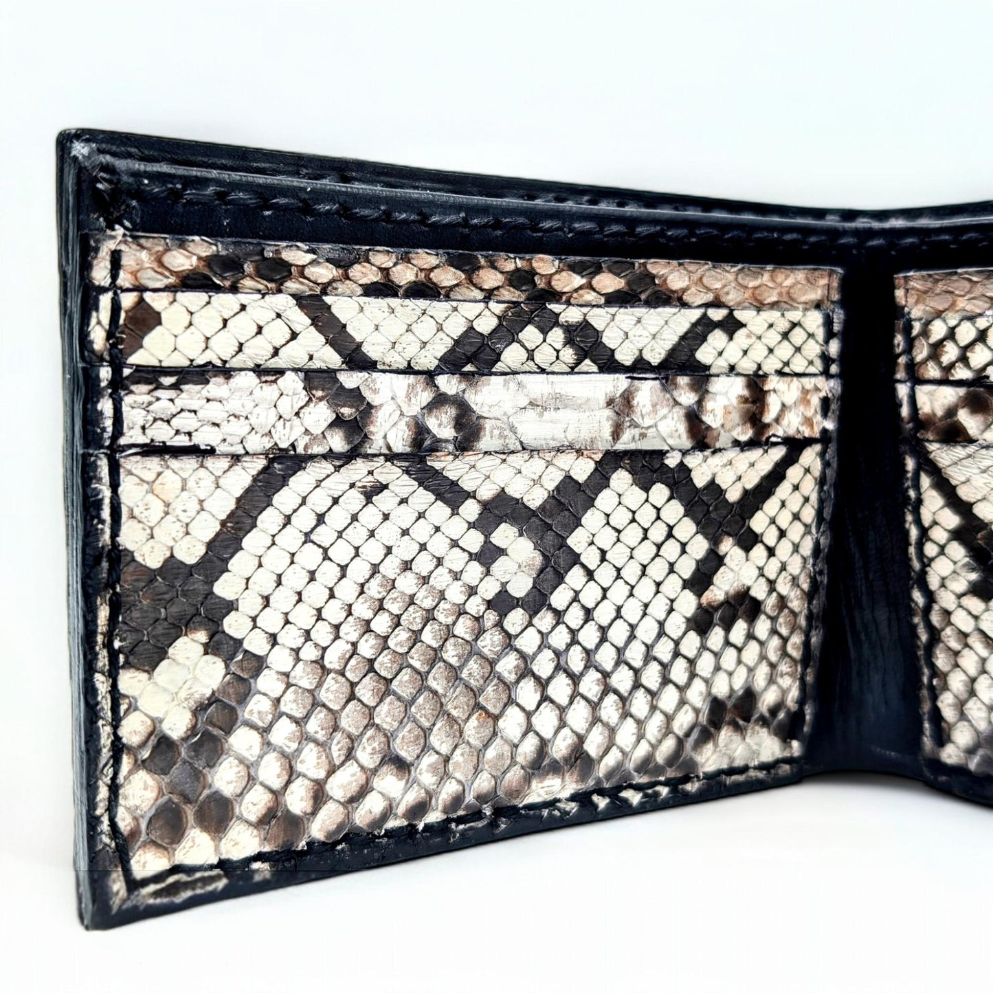 Men's Alligator Snakeskin Leather Slim Profile Wallet, Billfold Wallet, 6 card slot, Handmade Western Wallet, Wallet for Men, Gift for him