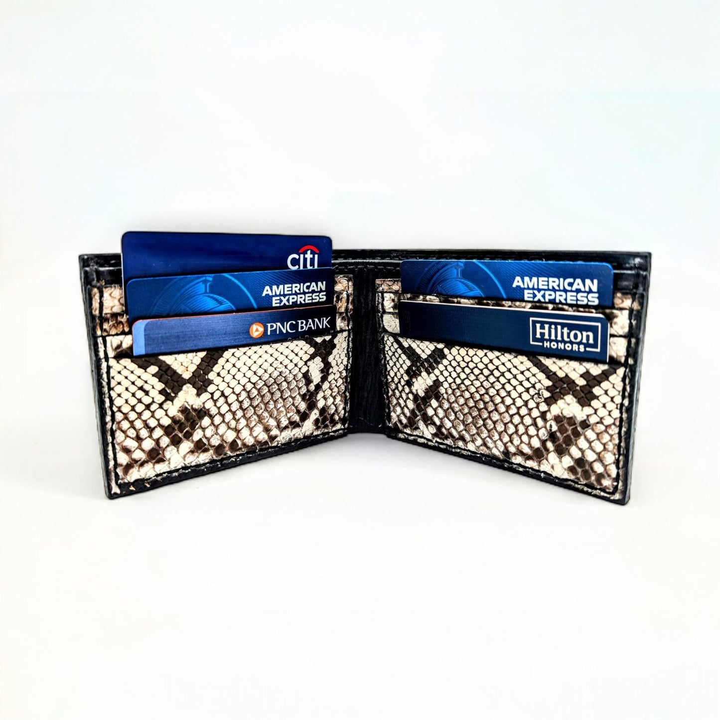 Men's Alligator Snakeskin Leather Slim Profile Wallet, Billfold Wallet, 6 card slot, Handmade Western Wallet, Wallet for Men, Gift for him