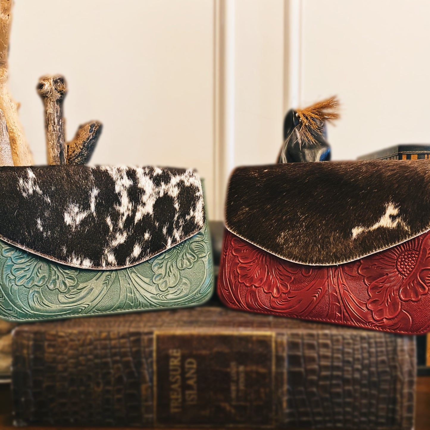 Giardino del Sole Cowhide Crossbody