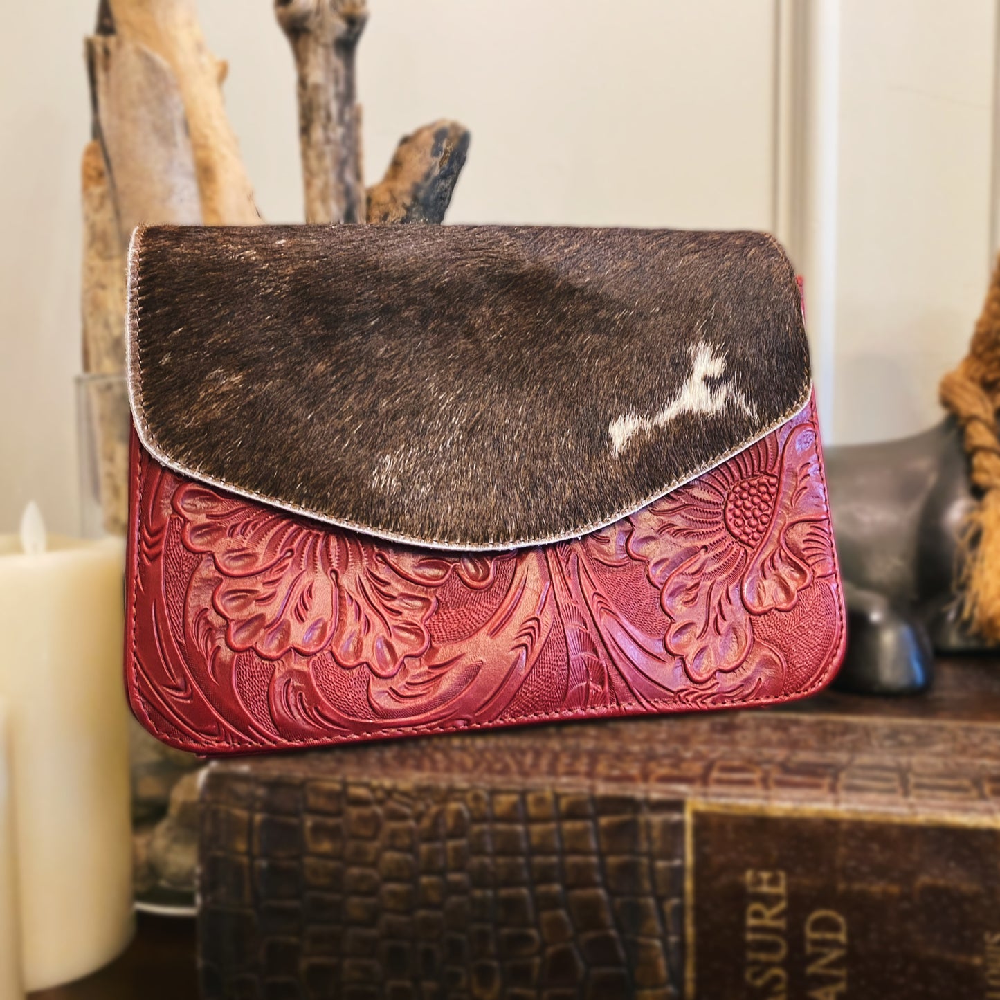 Giardino del Sole Cowhide Crossbody