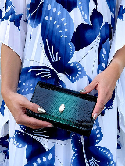 Nano Mermaid Snakeskin Clutch