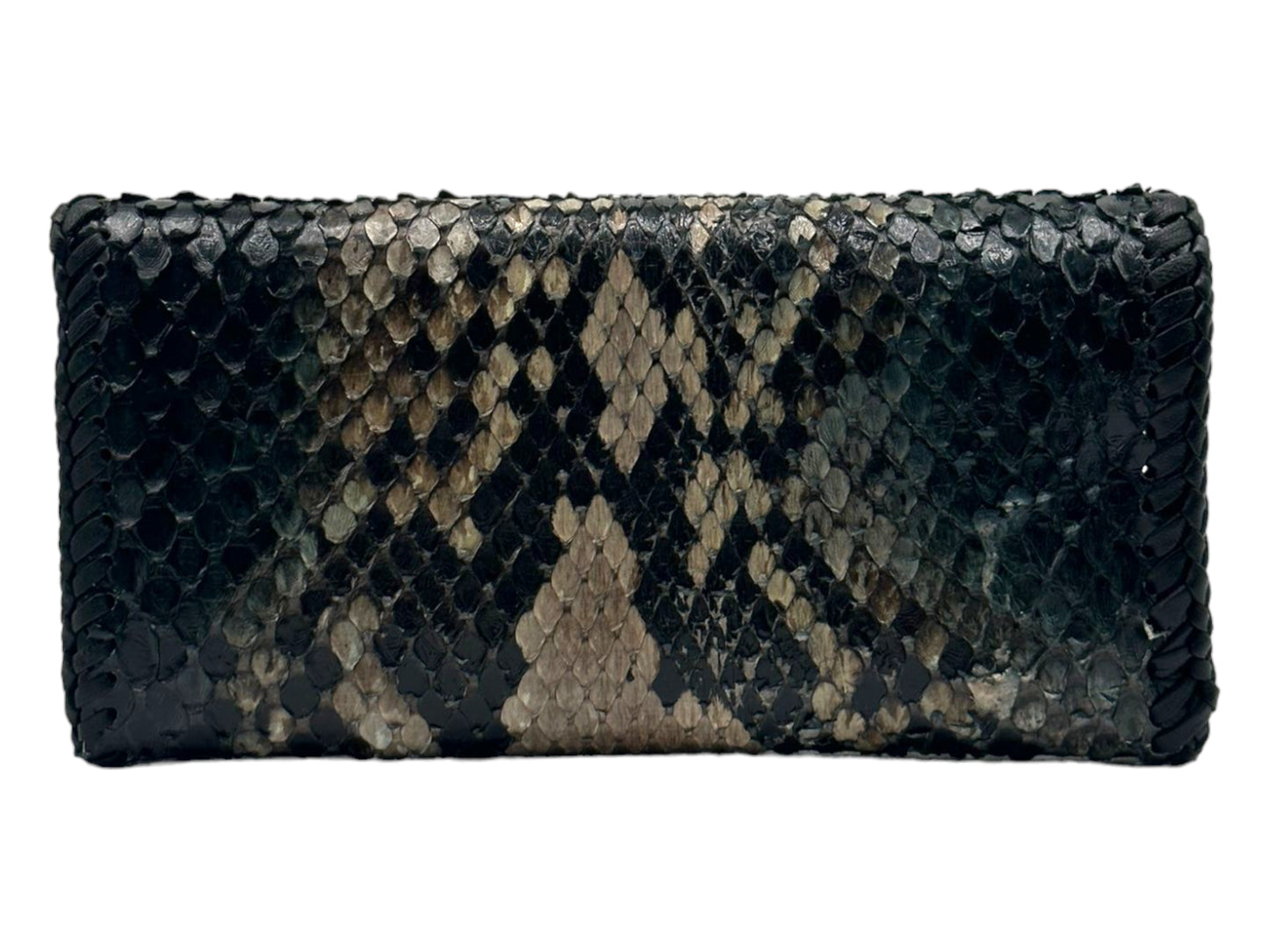 snakeskin clutch