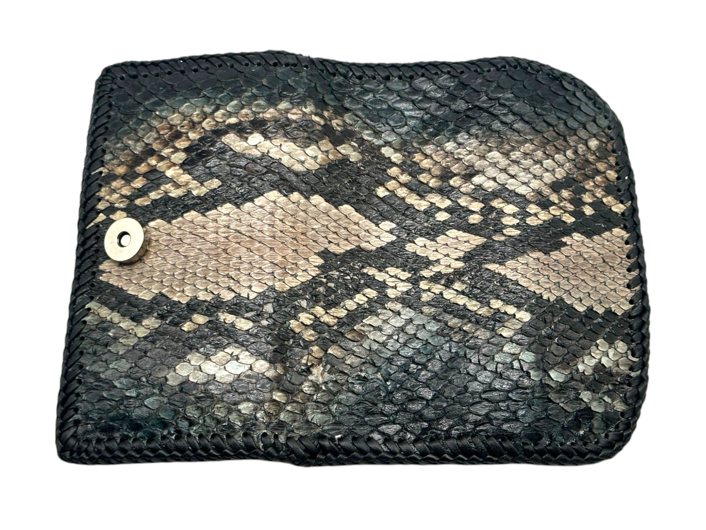 snakeskin clutch