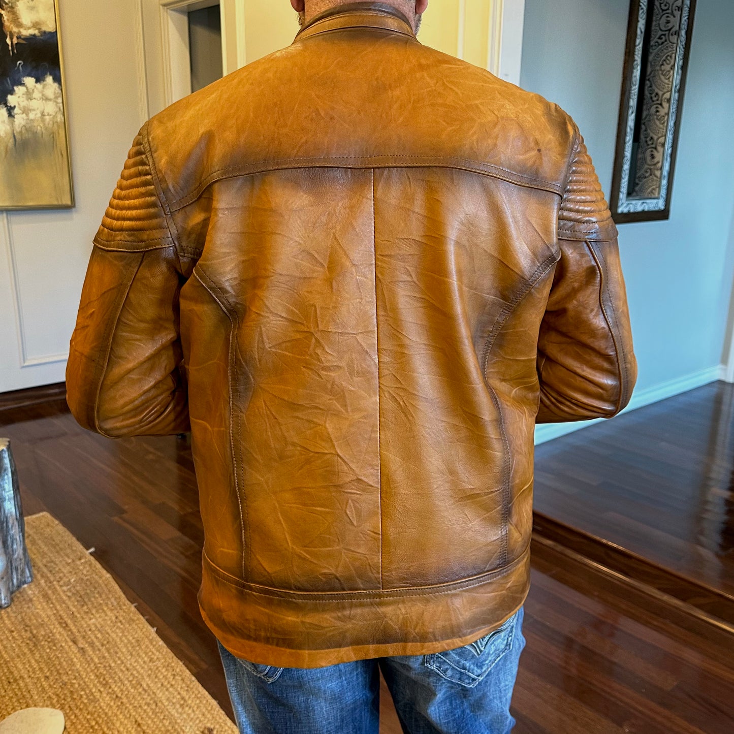 lambskin roadster leather jacket