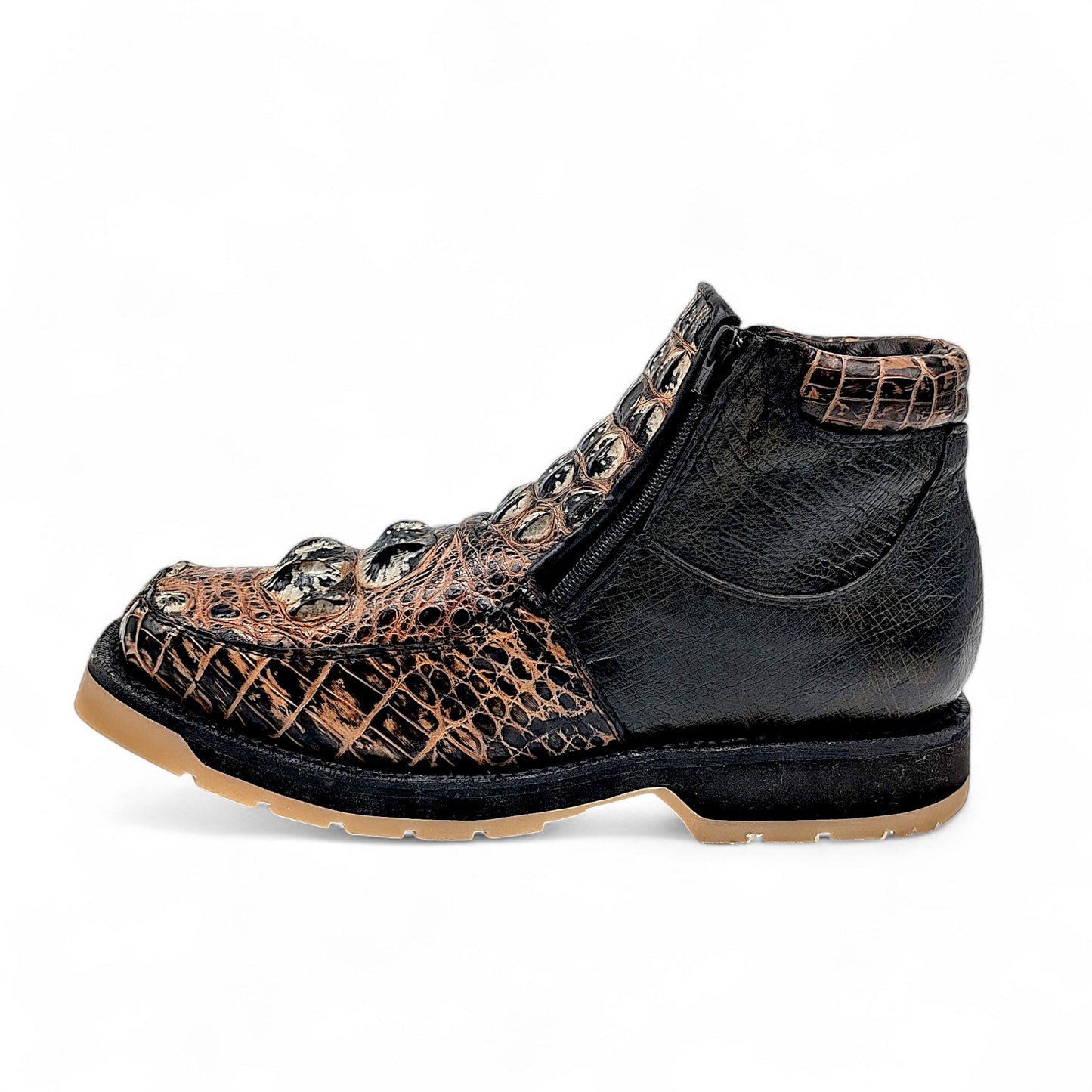 Sobek Leather – One-of-a-Kind Alligator Hornback & Ostrich Boots | Men’s 10 US (29 cm)