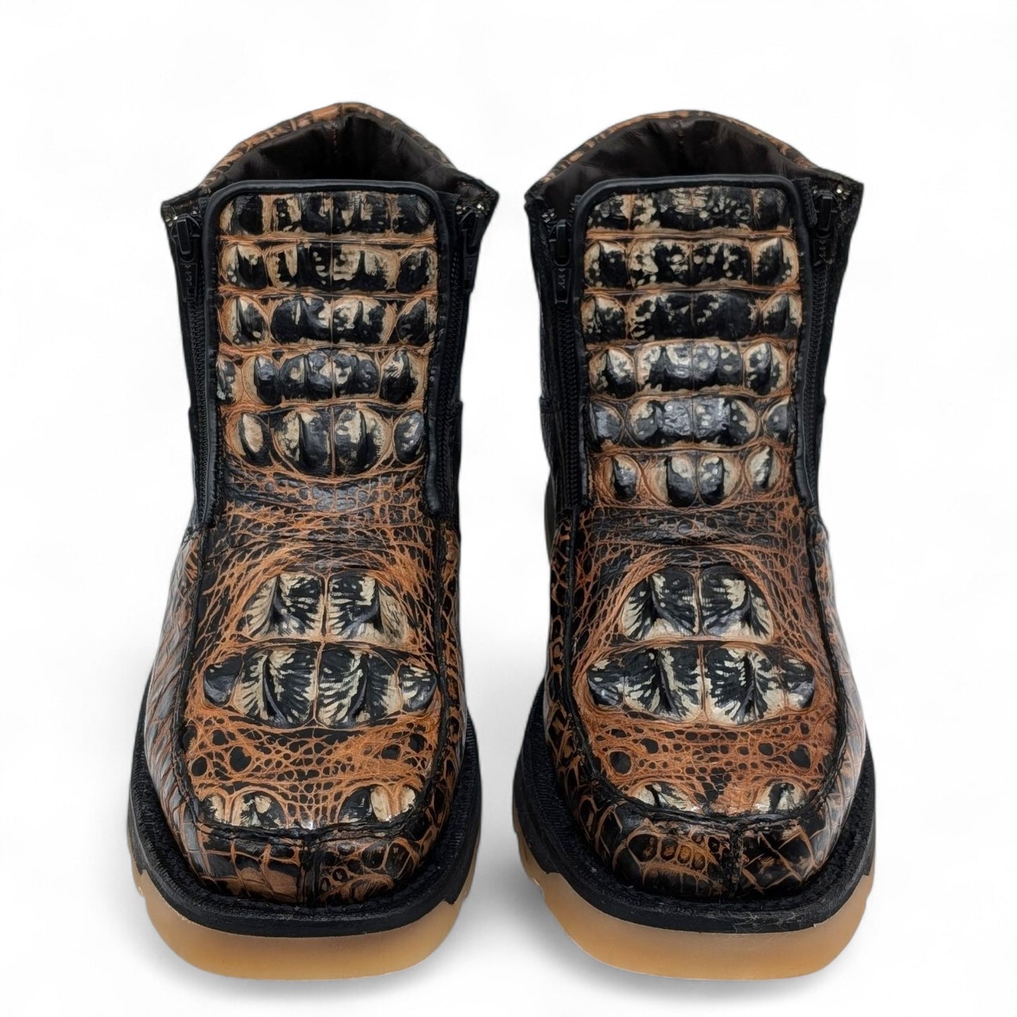 Sobek Leather – One-of-a-Kind Alligator Hornback & Ostrich Boots | Men’s 10 US (29 cm)