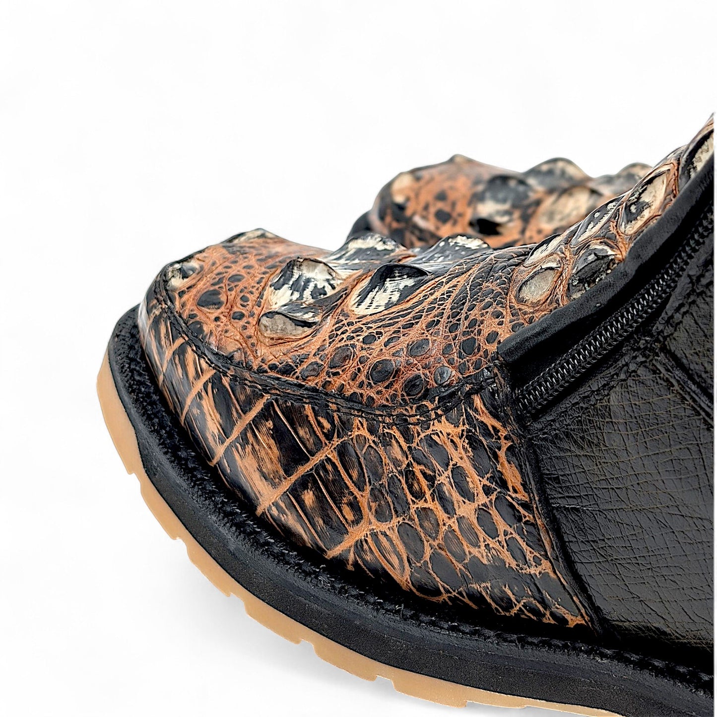 Sobek Leather – One-of-a-Kind Alligator Hornback & Ostrich Boots | Men’s 10 US (29 cm)