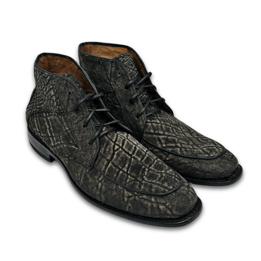 Elliot Lace-Up Chukka Elephant Leather Boots