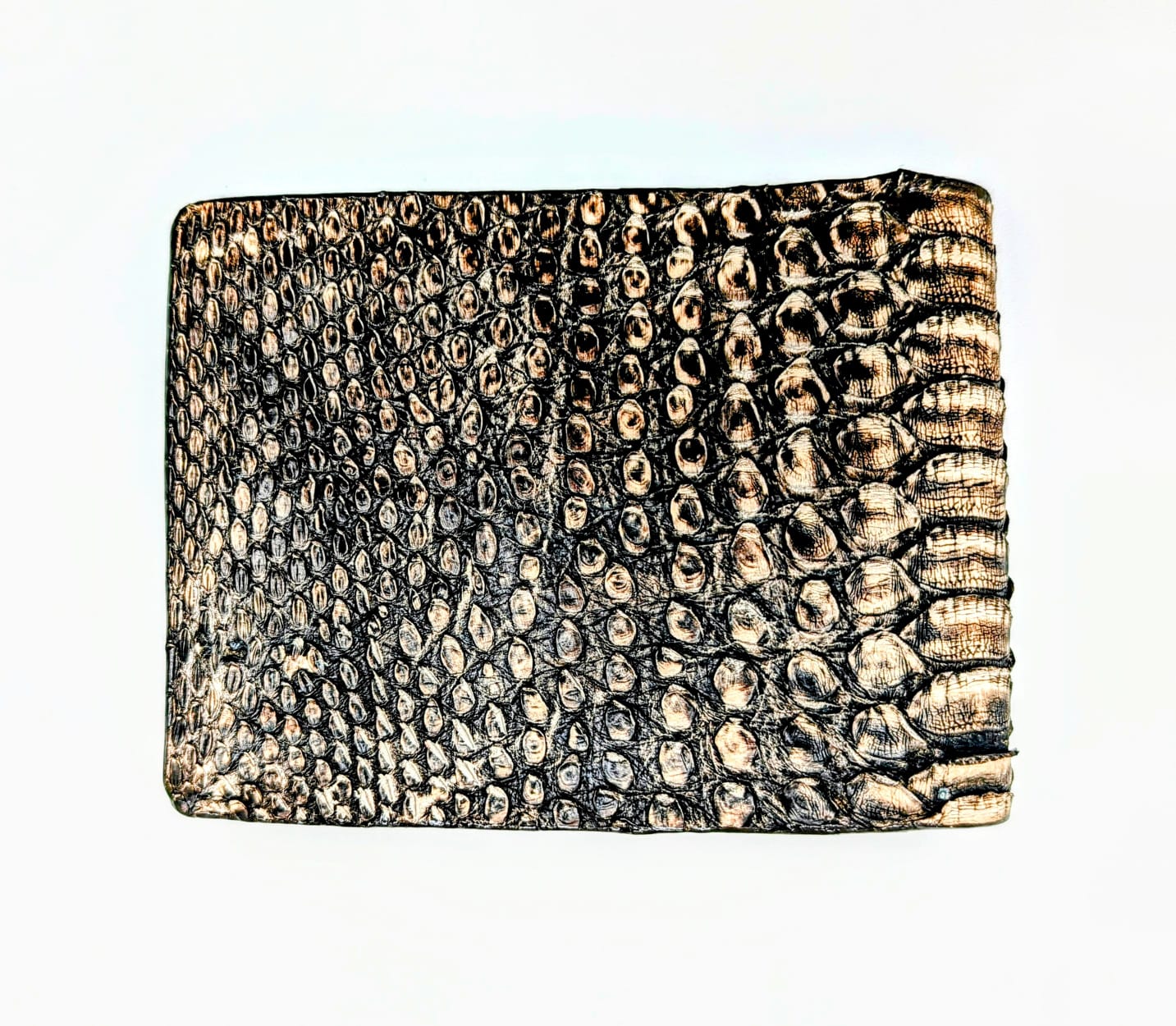 Cobalt Snakeskin Leather Western Wallet, Bifold Wallet, 6 card slot, Handmade Western Wallet, Cowboy Wallet