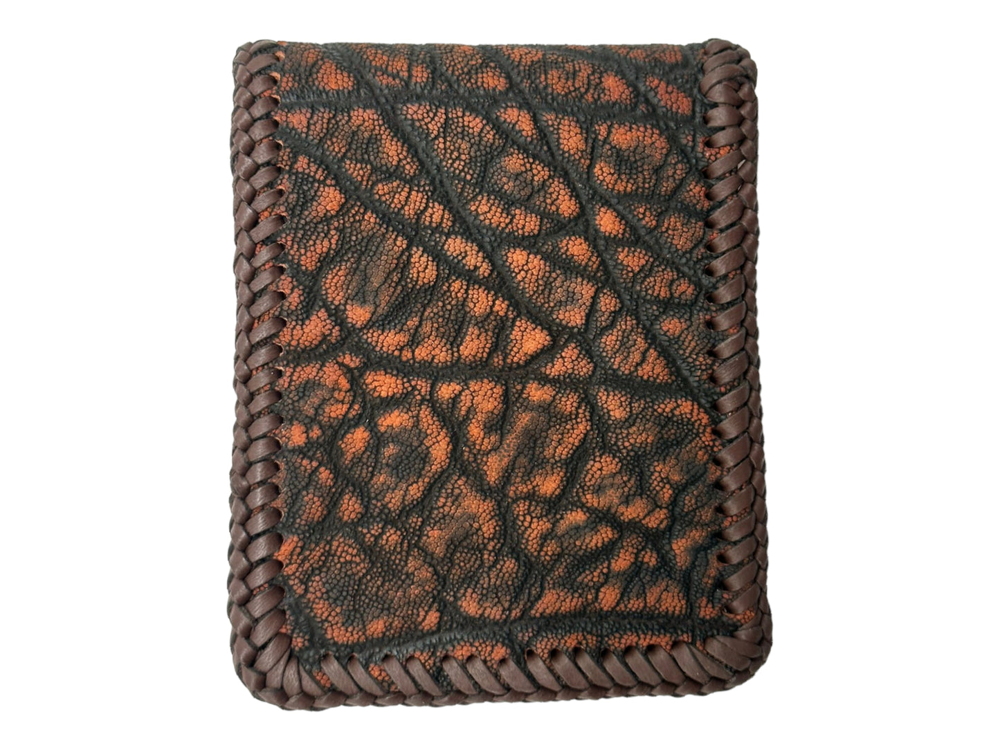 Wood Ember Elephant Leather Wallet