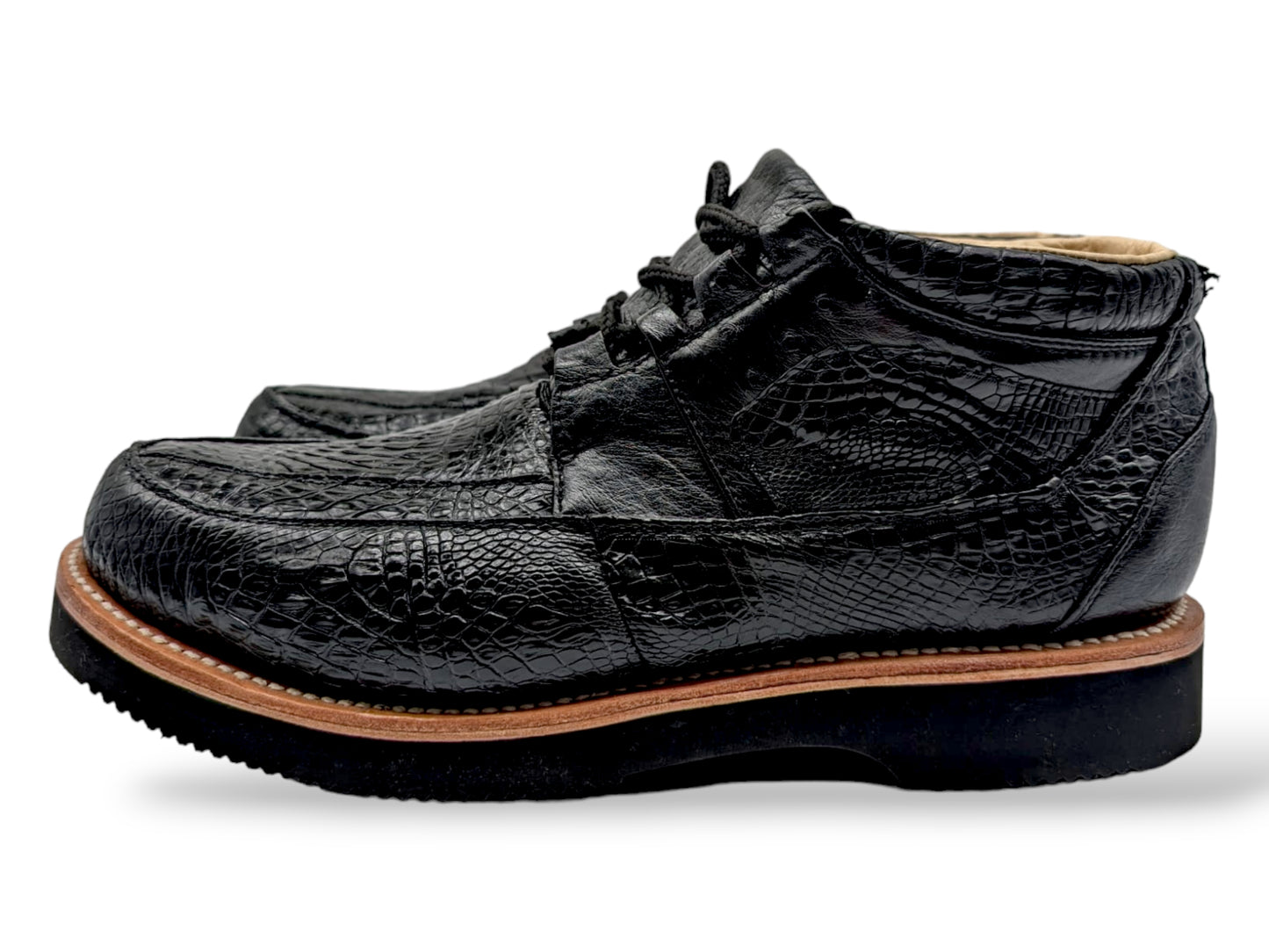 Men's Onyx Alligator Leather Sneaker Shoes