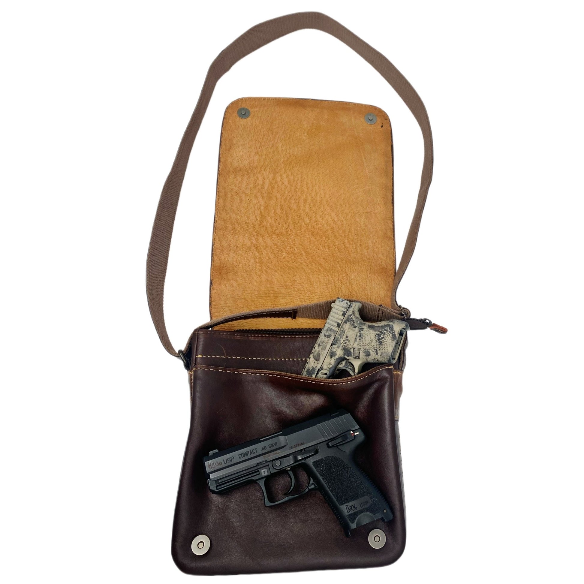 Alligator Hornback Concealed Carry Crossbody Bag - Sobék