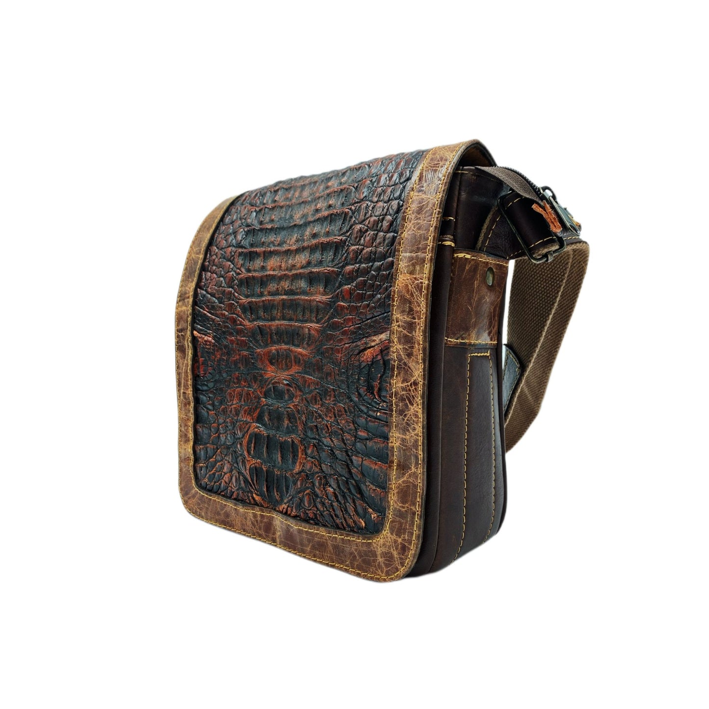 Alligator Hornback Concealed Carry Crossbody Bag - Sobék