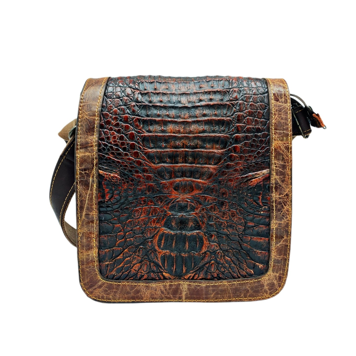 Alligator Hornback Concealed Carry Crossbody Bag - Sobék