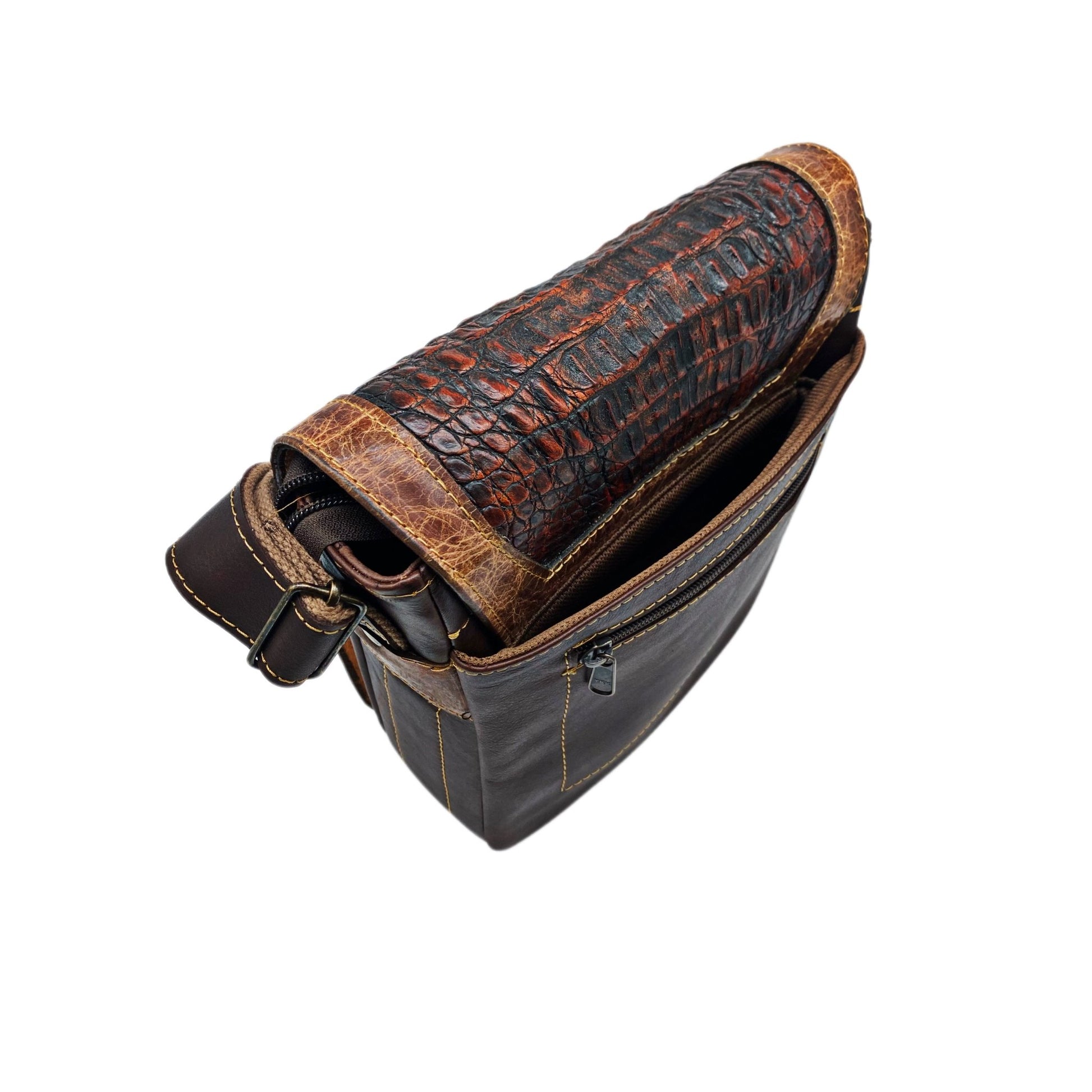 Alligator Hornback Concealed Carry Crossbody Bag - Sobék