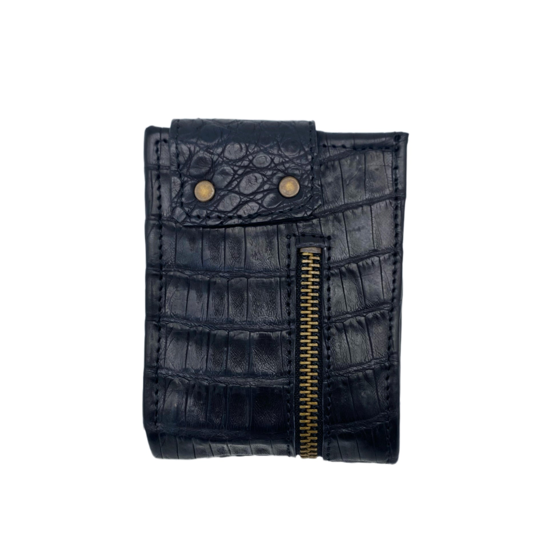 alligator zipper wallet