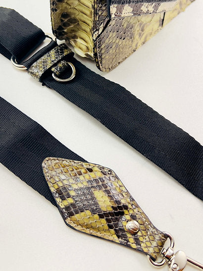 Scarab Snakeskin Crocodile Crossbody Bag